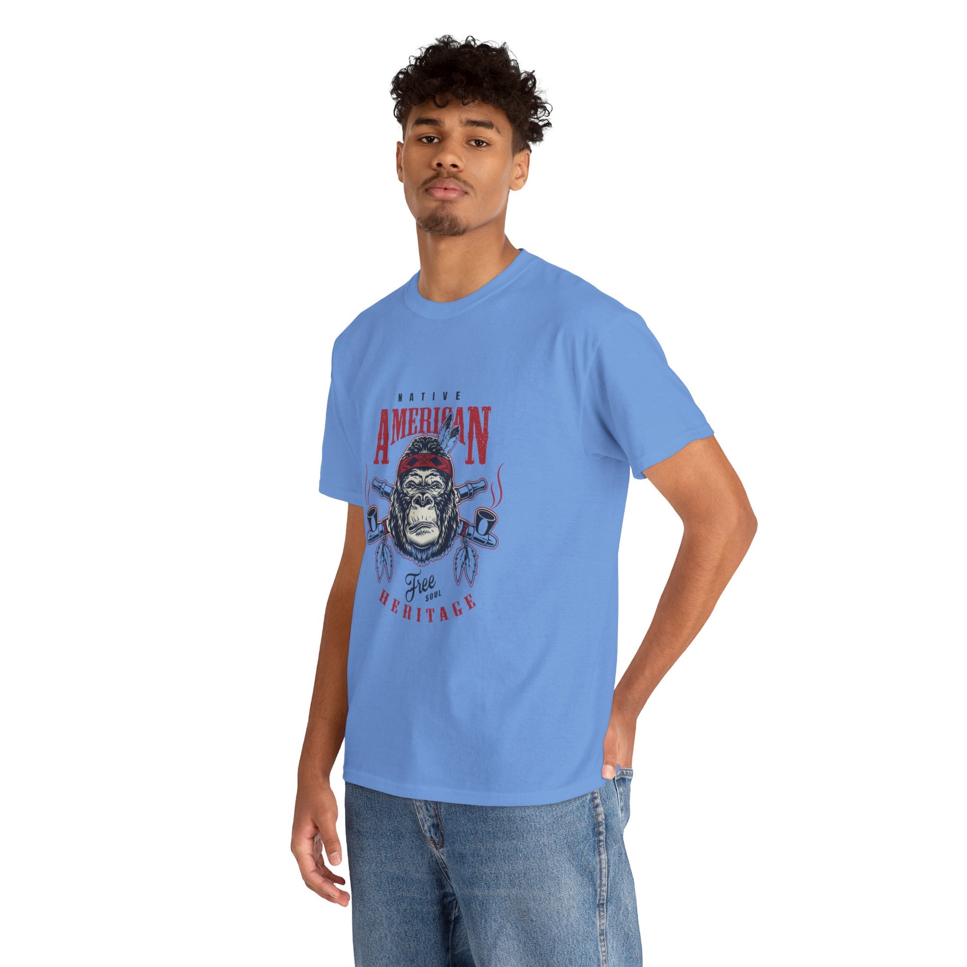 Native American graphic Unisex Heavy Cotton Tee - ArtShirt Couture