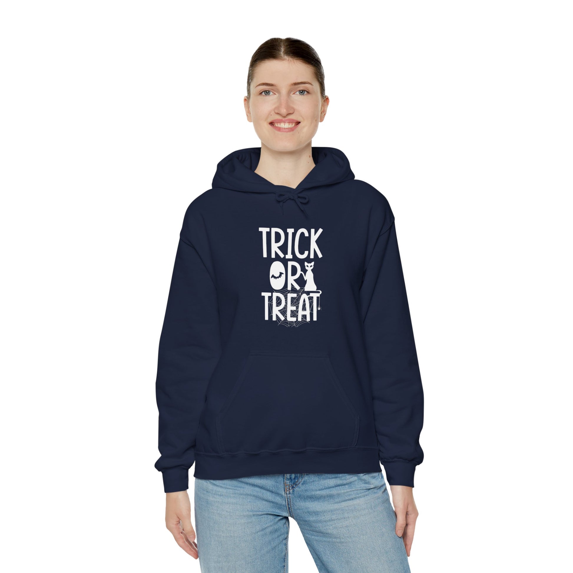 Trick or Treat Unisex Heavy Blend™ Hoodie | Halloween-Themed Sweatshirt for Spooky Fun - ArtShirt Couture