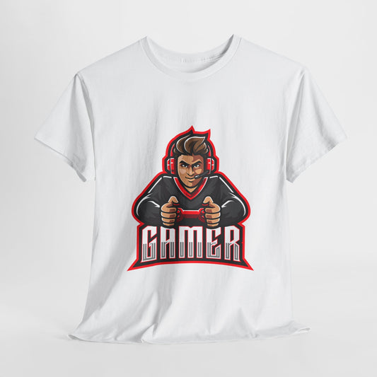 The Gamer Unisex Heavy Cotton Tee | Stylish Graphic T-Shirt for Gaming Enthusiasts - ArtShirt Couture