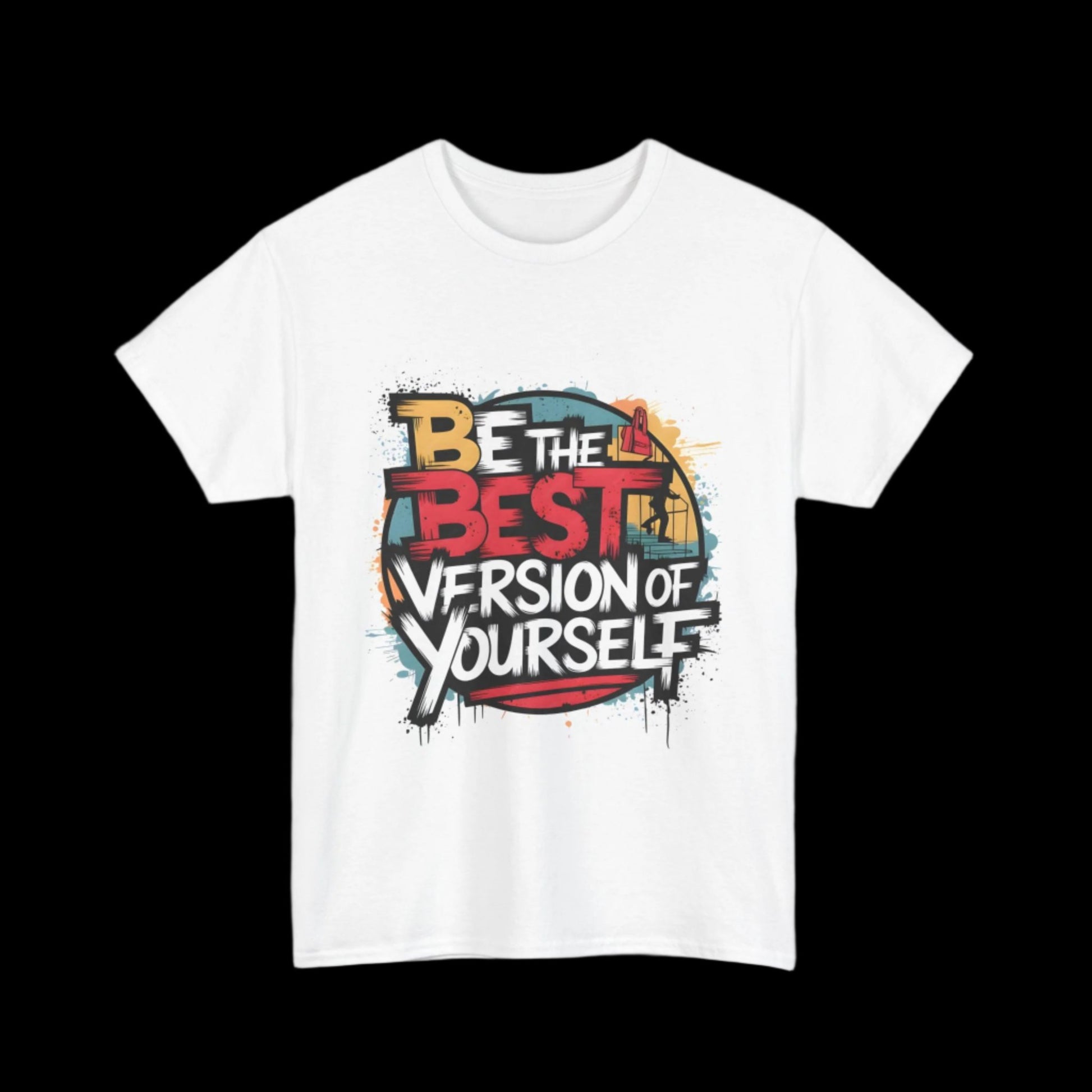 Personal Growth Unisex Heavy Cotton Tee | Be the Best Version of Yourself Graphic T-Shirt - Artshirtcouture