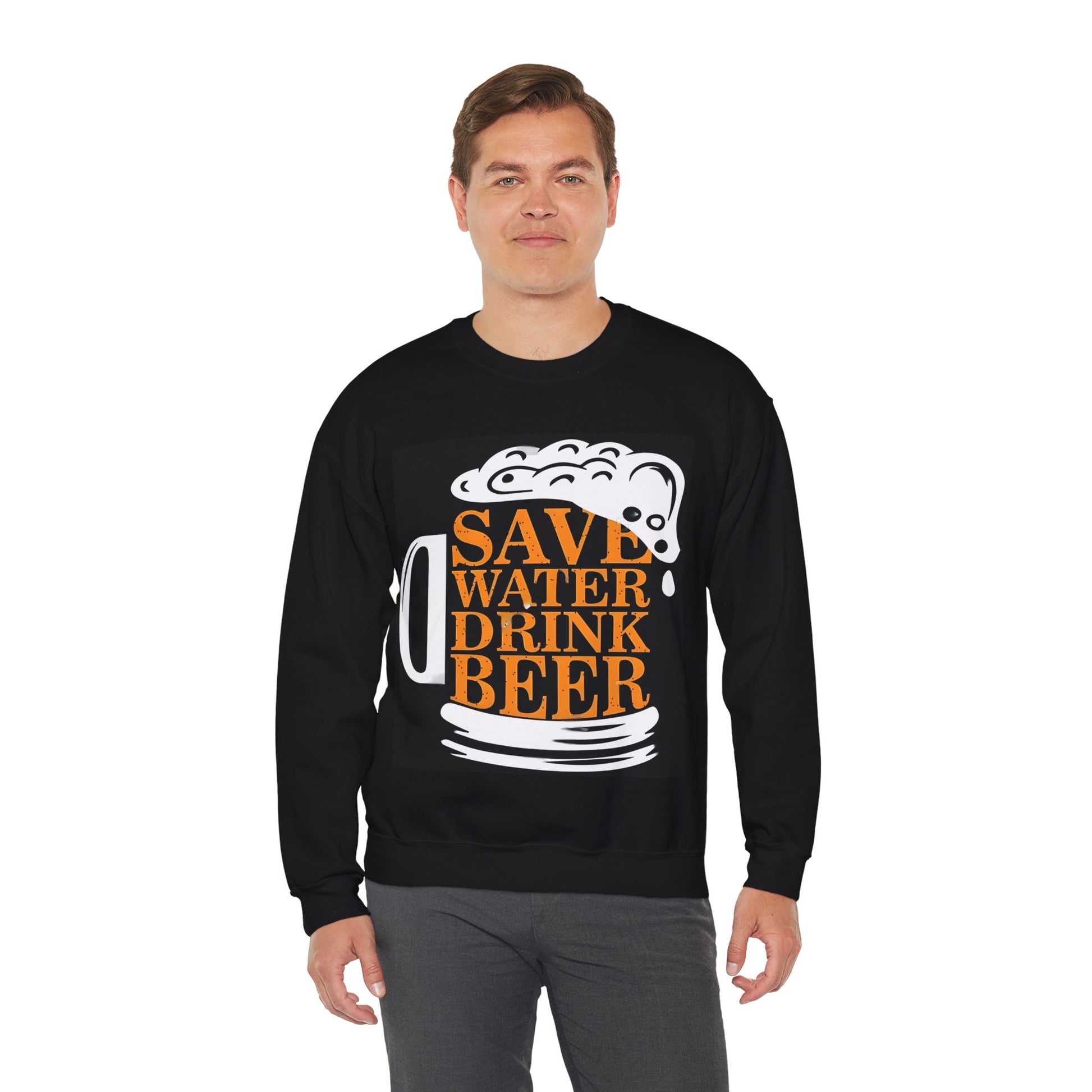 Save Water Drink Beer Unisex Heavy Blend™ Sweatshirt | Funny Graphic Sweatshirt for Beer Lovers - ArtShirt Couture