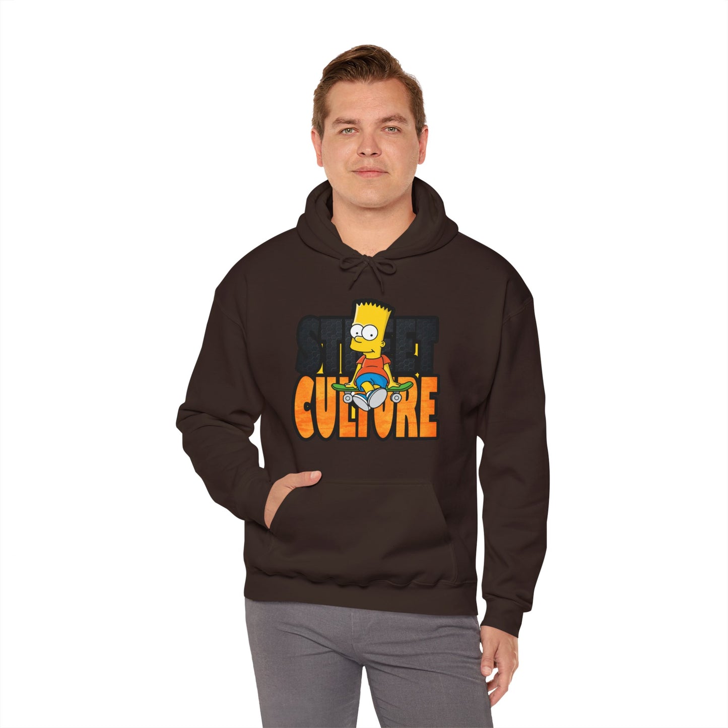 Bart Simpson Designed Unisex Heavy Blend™ Hooded Sweatshirt - ArtShirt Couture
