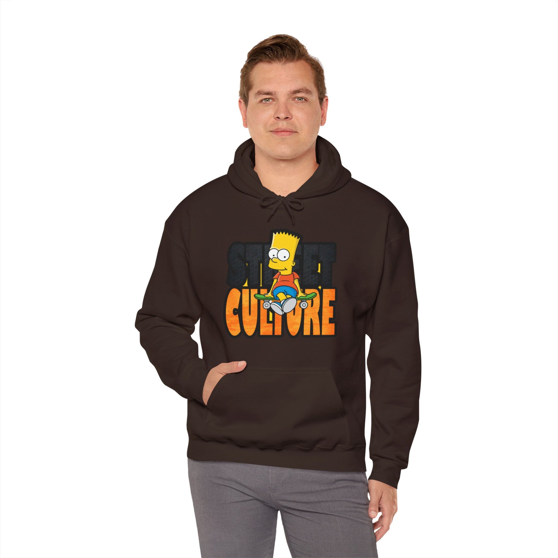 Bart Simpson Designed Unisex Heavy Blend™ Hooded Sweatshirt - ArtShirt Couture