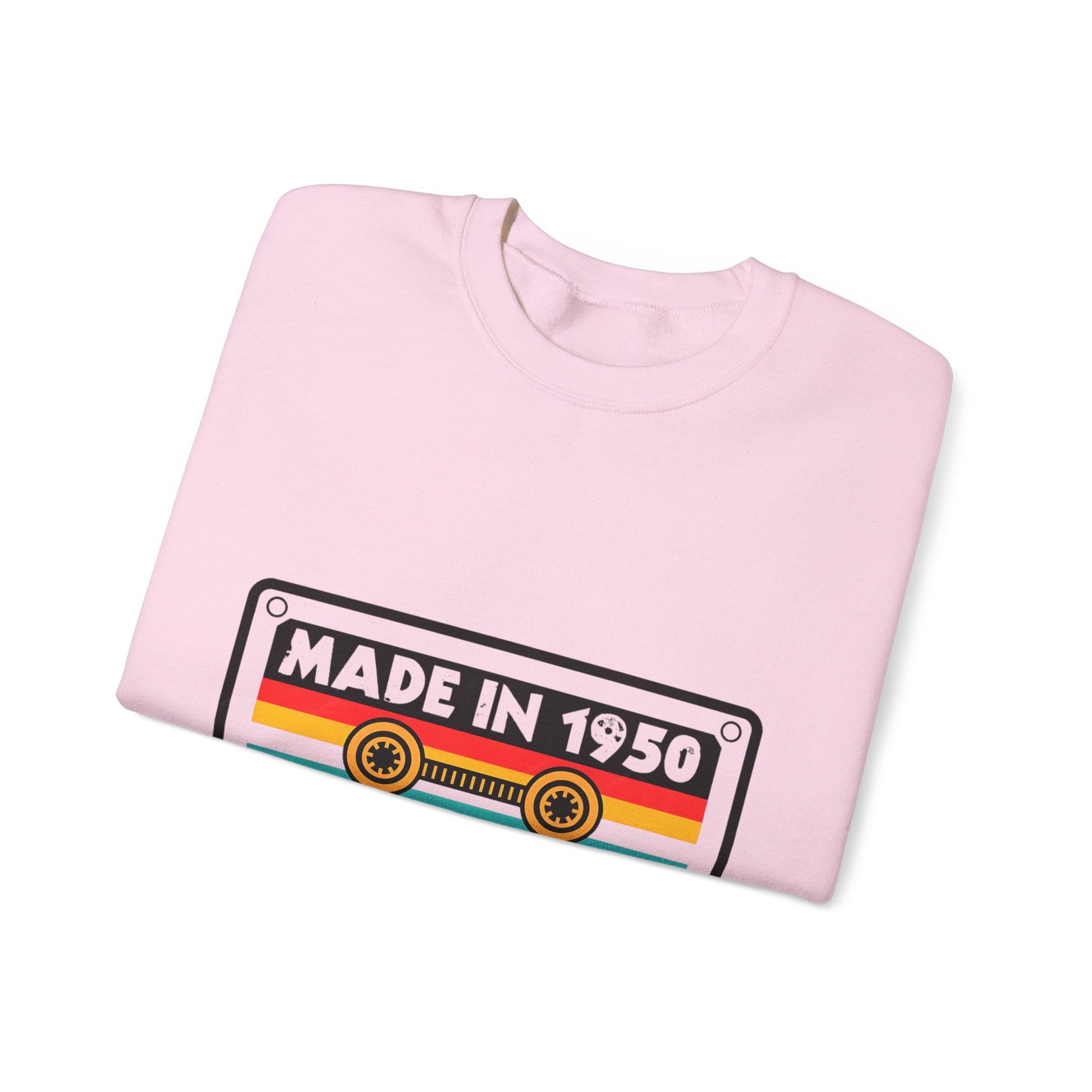 Vintage 1950s Old Tape Cassette Unisex Heavy Blend™ Crewneck Sweatshirt | Retro Graphic Sweatshirt - ArtShirt Couture