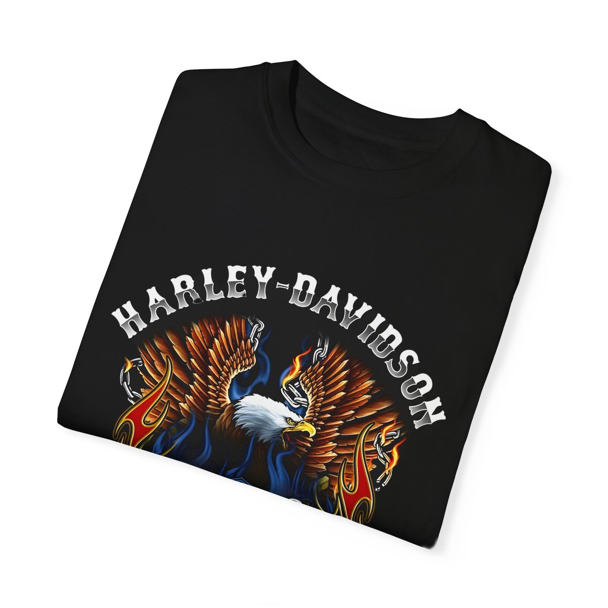 Vintage Motorcycle Design Unisex Garment-Dyed T-Shirt for motorcycle enthusiasts
