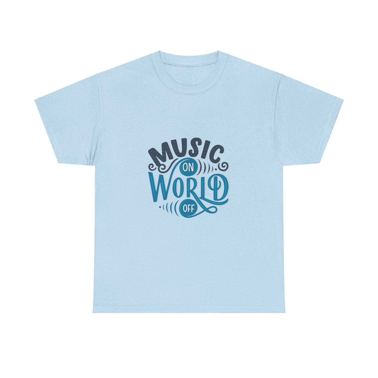 Music World Unisex Heavy Graphic Cotton Tee - ArtShirt Couture