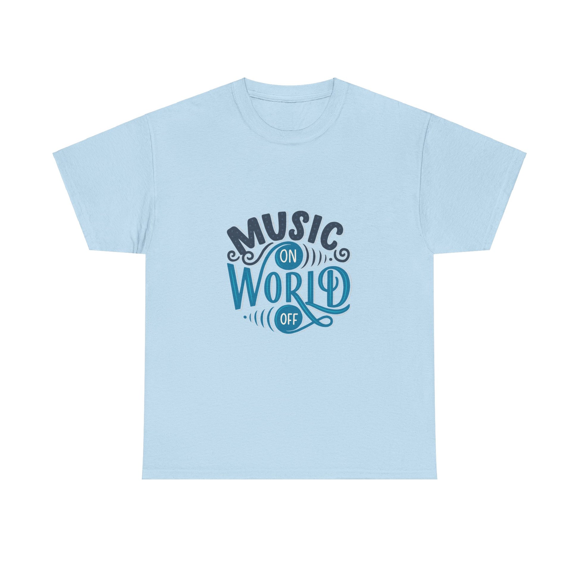 Music World Unisex Heavy Graphic Cotton Tee - ArtShirt Couture