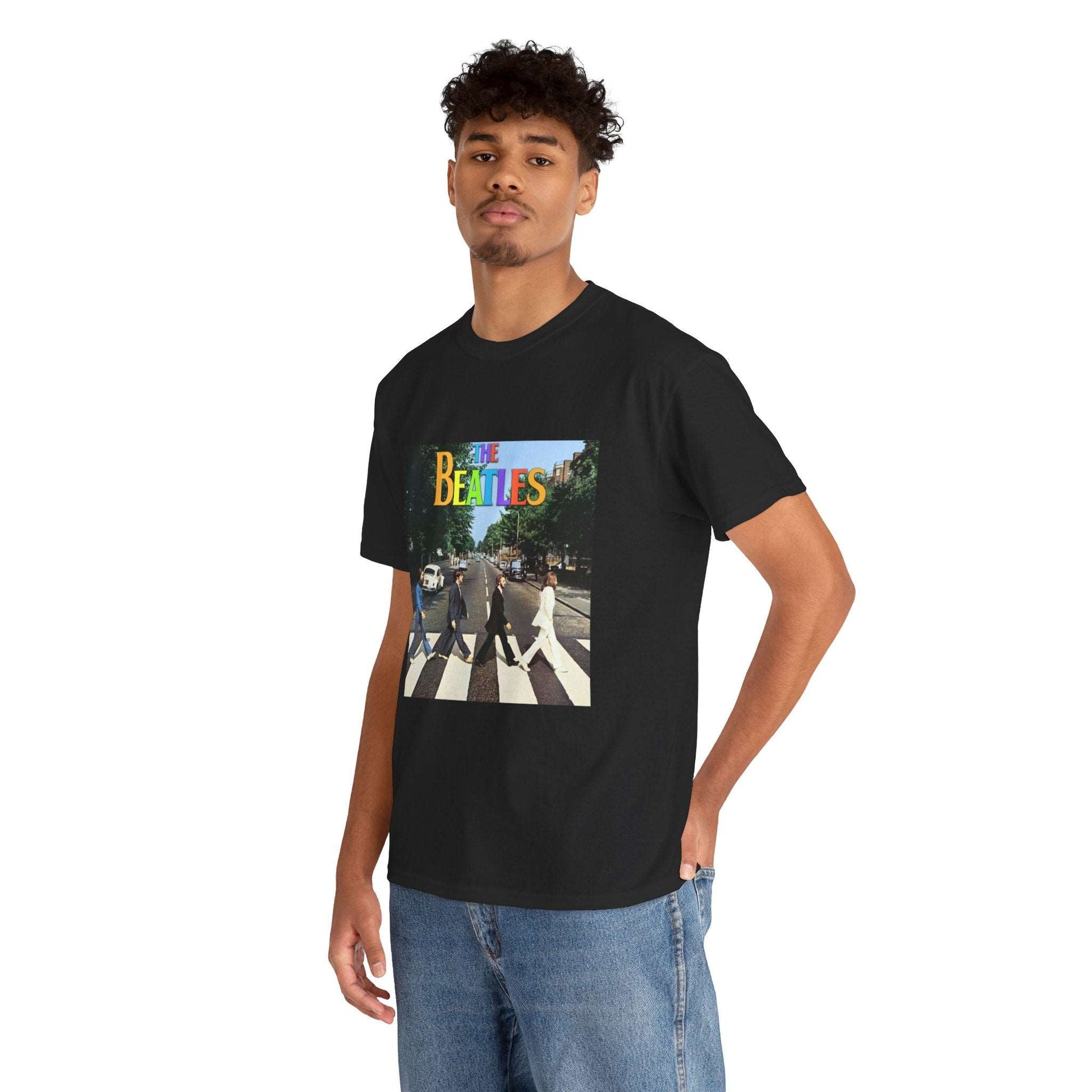 The Beatles Unisex Heavy Cotton Tee | Classic Graphic T-Shirt for Music Fans - ArtShirt Couture