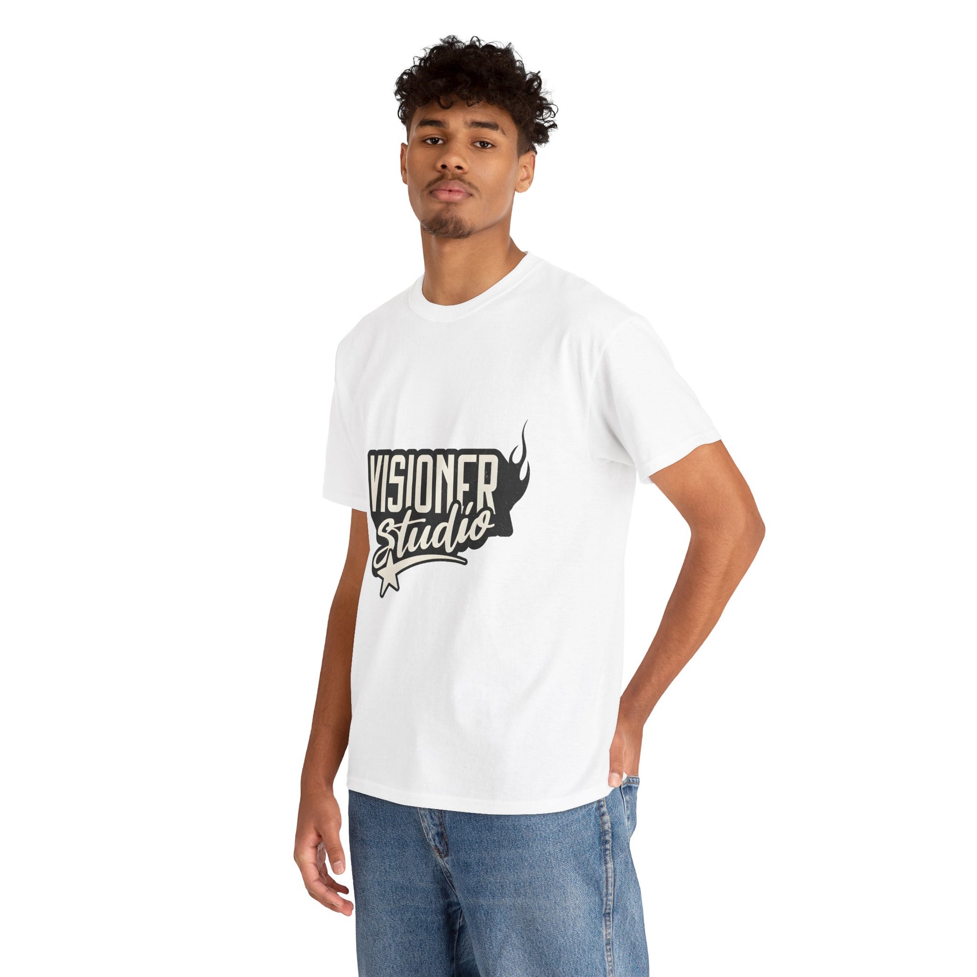Visioner Studio Unisex Heavy Cotton Tee | Creative Graphic T-Shirt for Artistic Souls - ArtShirt Couture