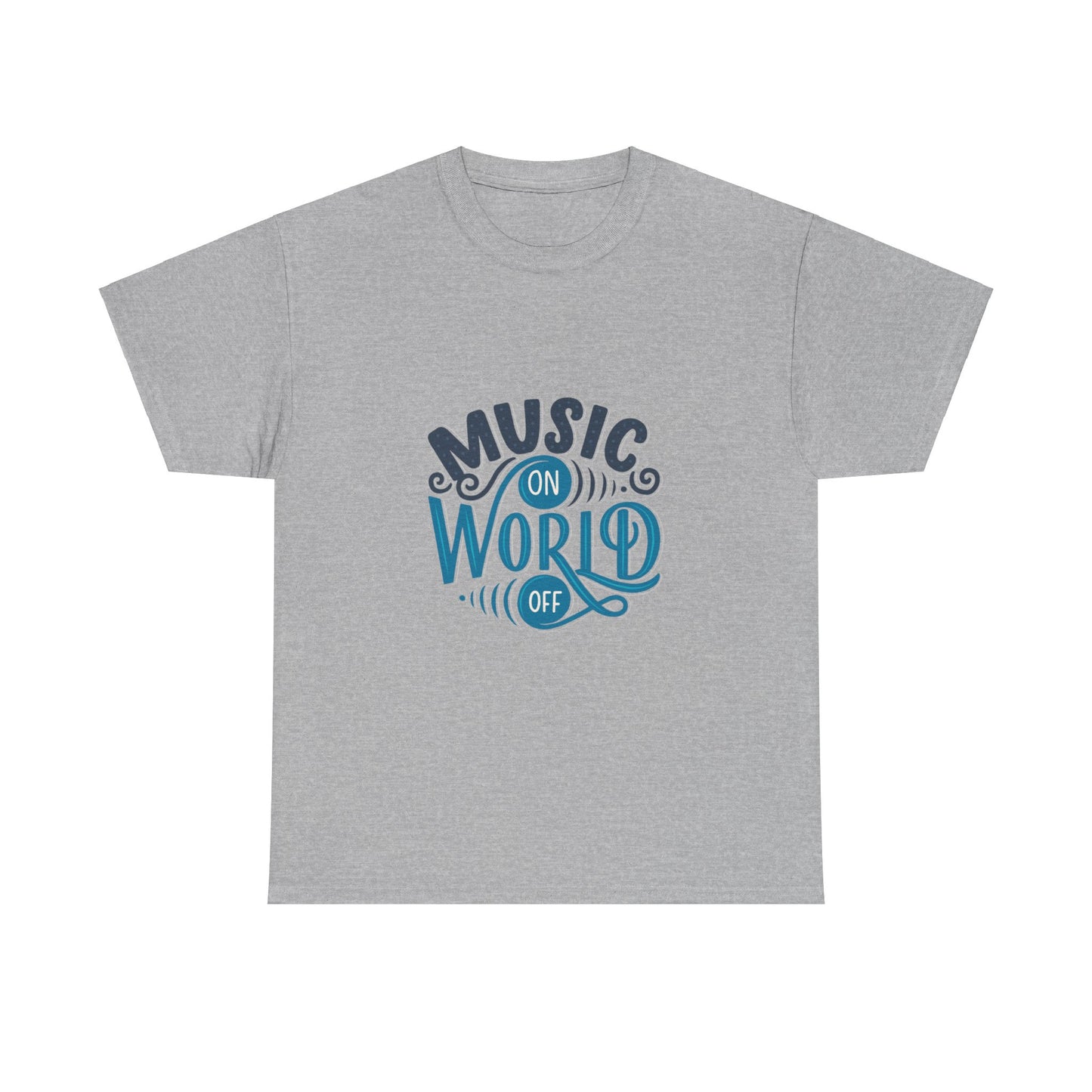 Music World Unisex Heavy Graphic Cotton Tee - ArtShirt Couture