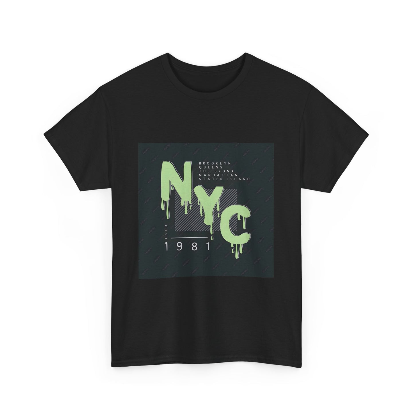 NYC Unisex Heavy Cotton Tee | Trendy Graphic T-Shirt for New York Lovers - Artshirtcouture
