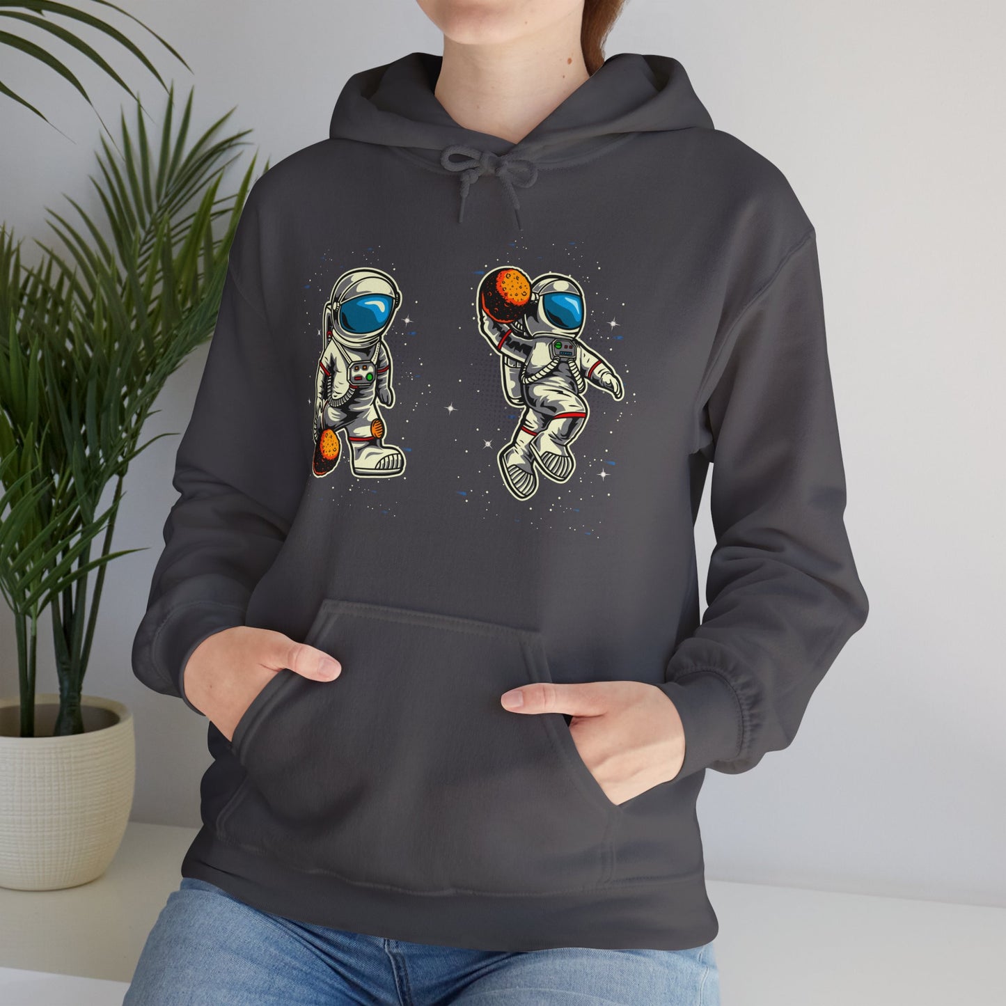 The Astronaut Unisex Heavy Blend™ Hoodie | Space-Themed Hoodie with Cool Cosmic Design - ArtShirt Couture