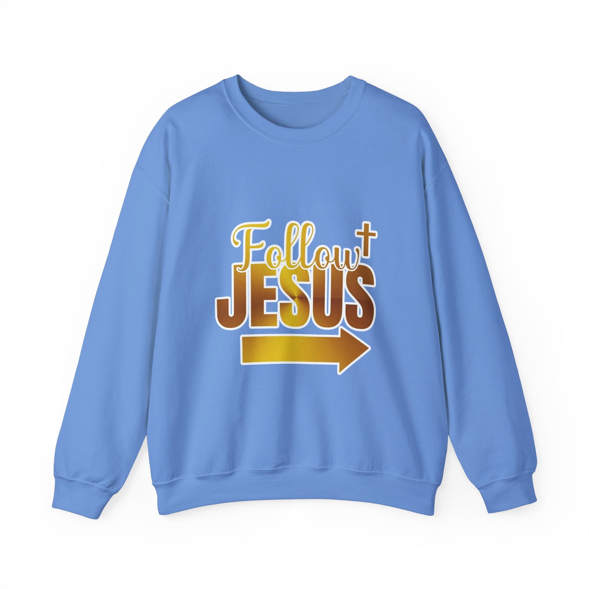 Follow Jesus Unisex Heavy Blend™ Sweatshirt | Inspirational Graphic Sweatshirt - ArtShirt Couture