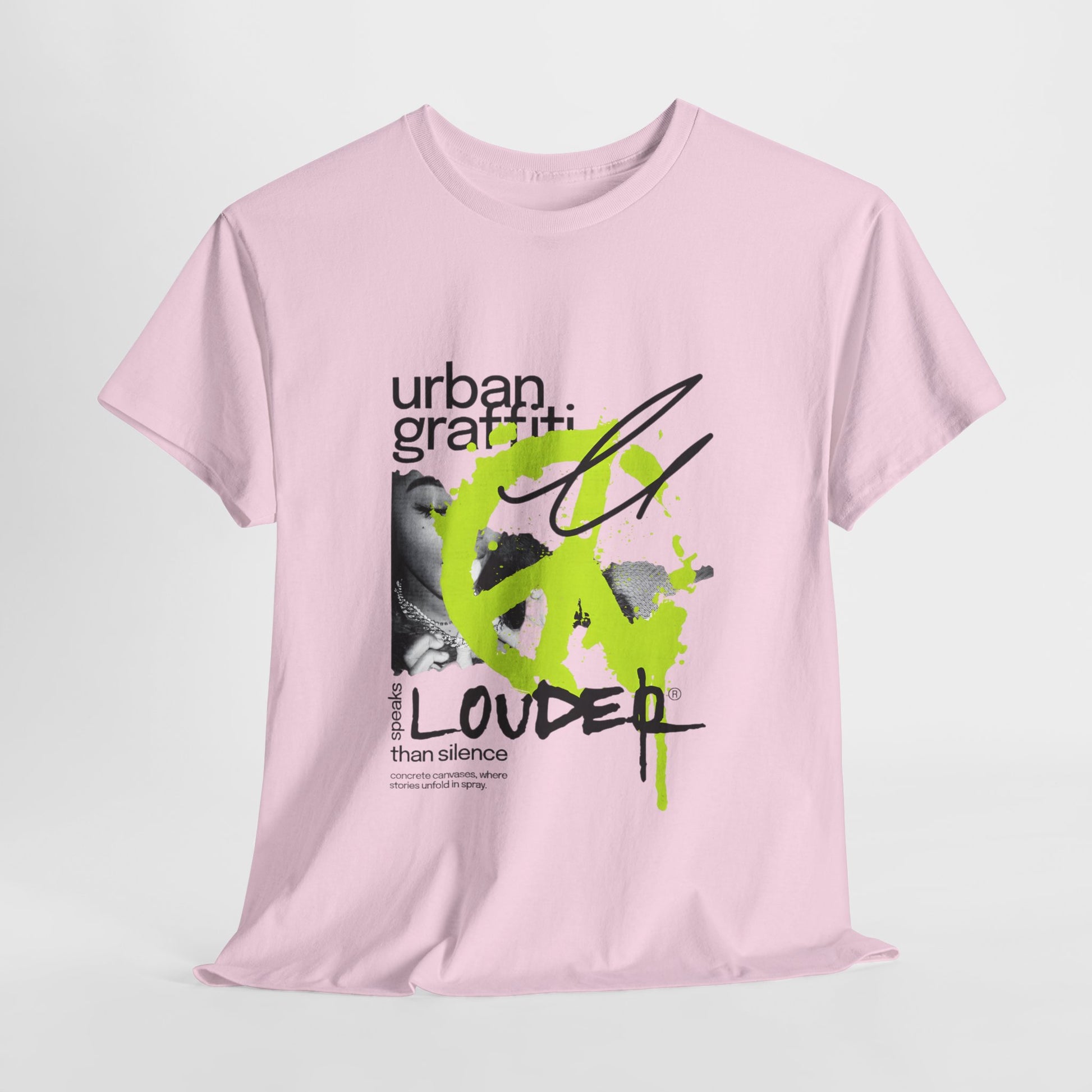 Urban Graffiti Unisex Heavy Cotton Tee | Stylish Graphic T-Shirt for Street Art Lovers - ArtShirt Couture