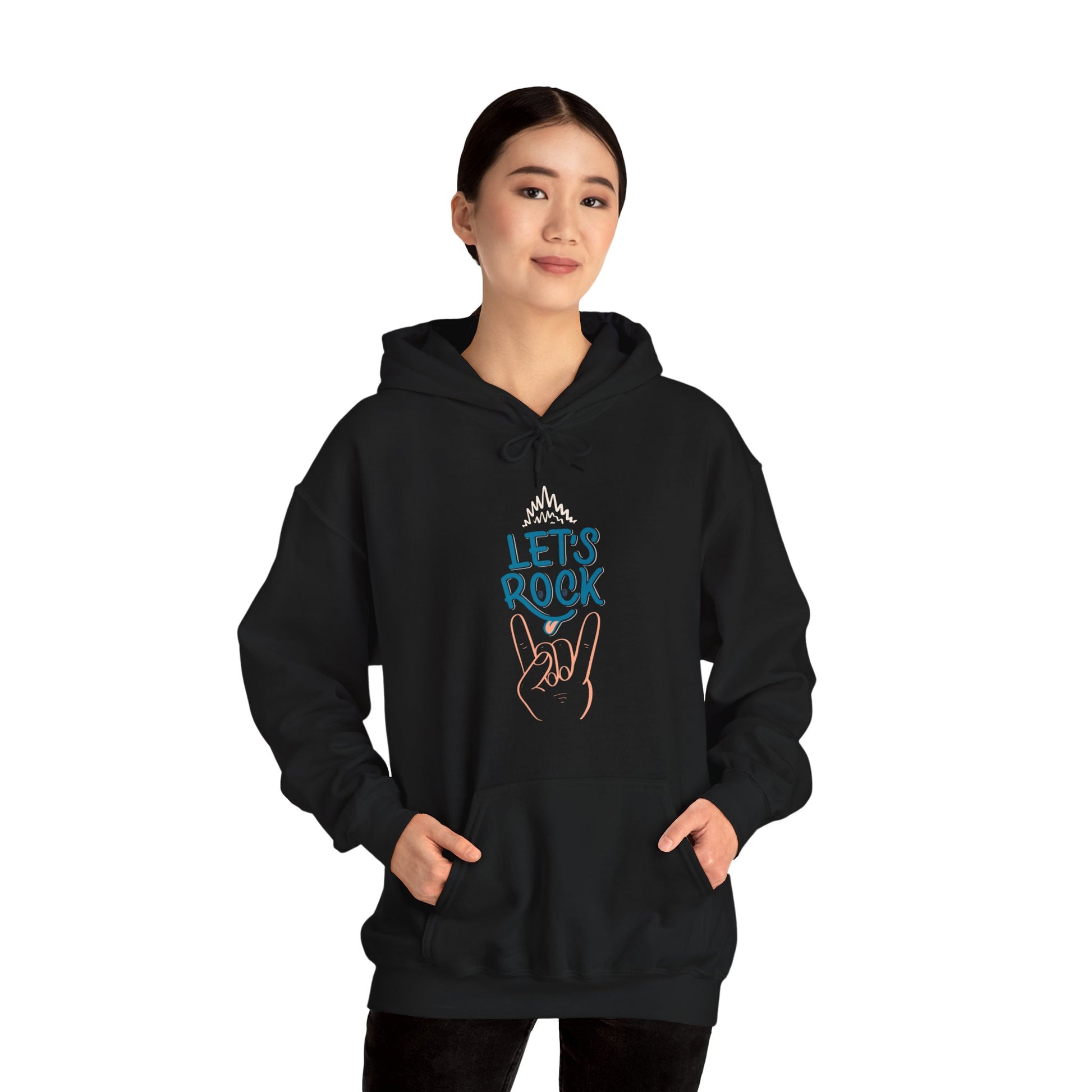 Let's Rock music designed hoodie unisex - ArtShirt Couture
