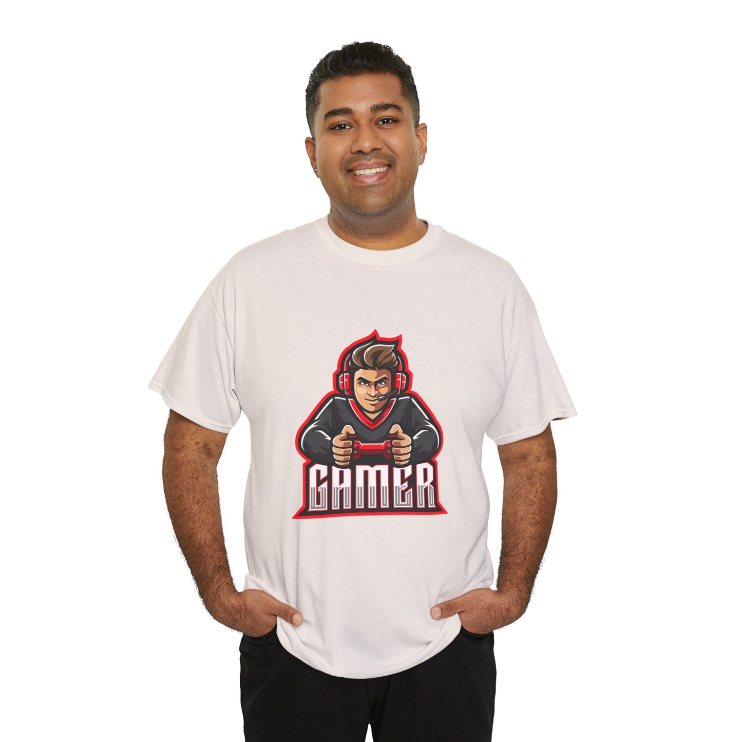 The Gamer Unisex Heavy Cotton Tee | Stylish Graphic T-Shirt for Gaming Enthusiasts - ArtShirt Couture