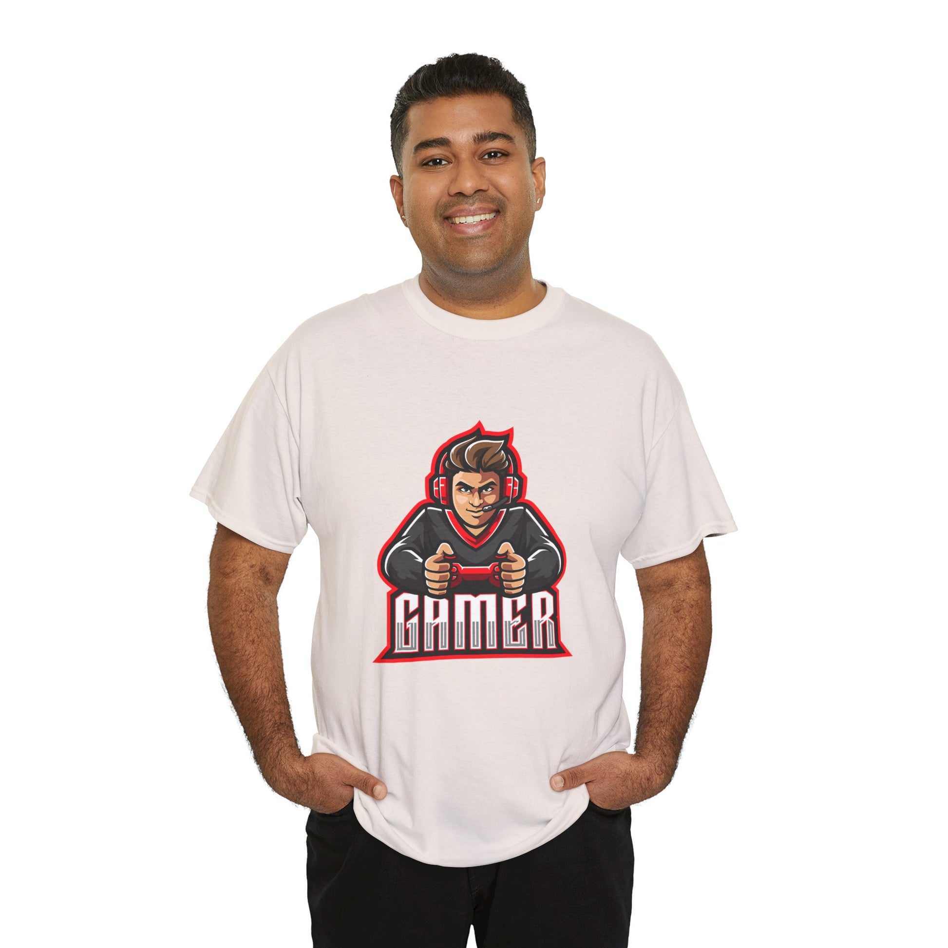 The Gamer Unisex Heavy Cotton Tee | Stylish Graphic T-Shirt for Gaming Enthusiasts - ArtShirt Couture