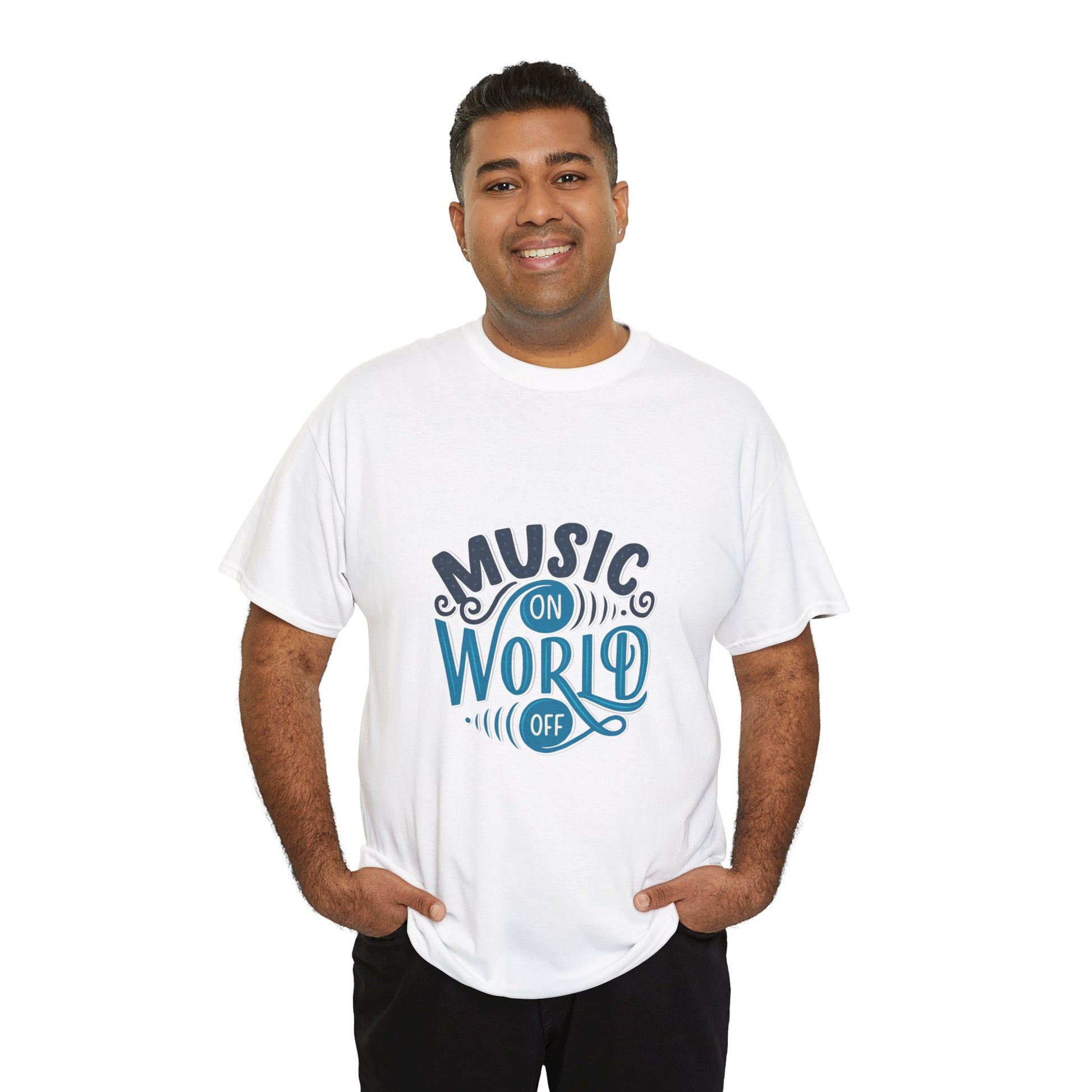 Music World Unisex Heavy Graphic Cotton Tee - ArtShirt Couture