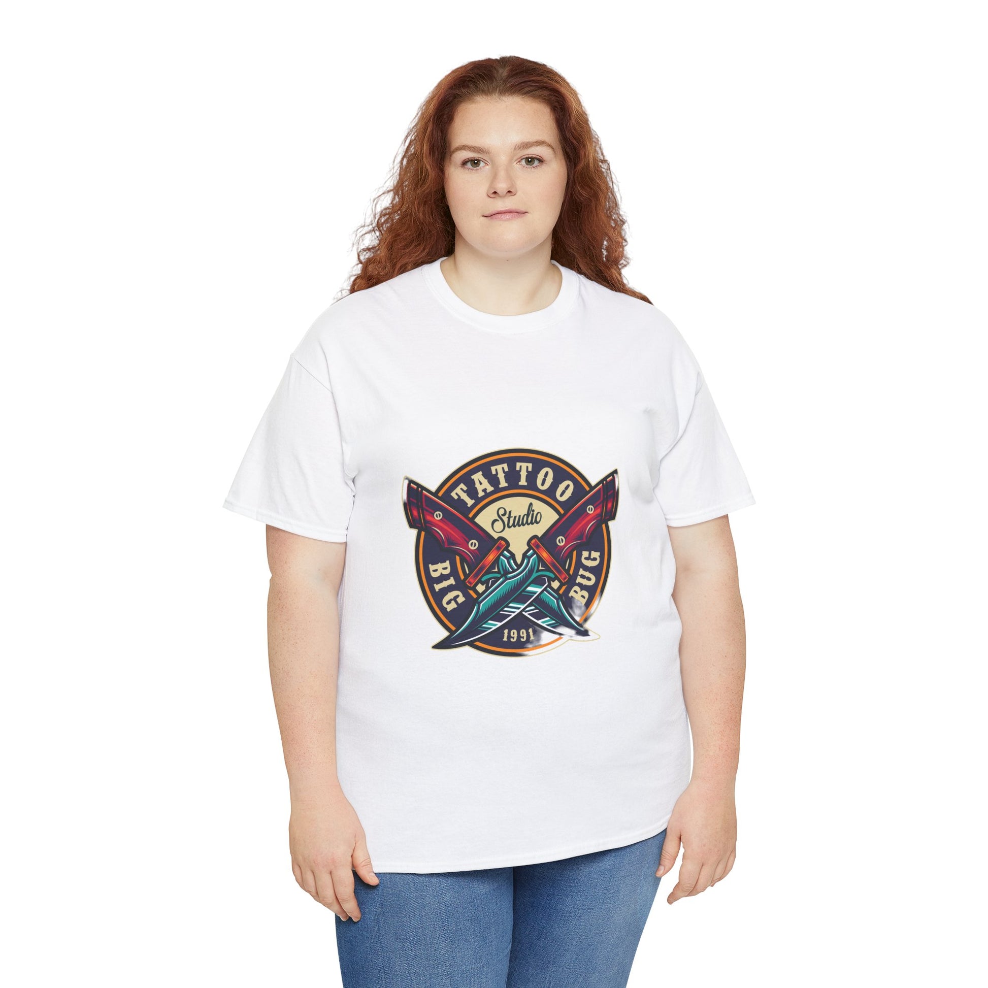 Tattoo Unisex Heavy Cotton Tee | Stylish Graphic T-Shirt for Tattoo Enthusiasts - ArtShirt Couture