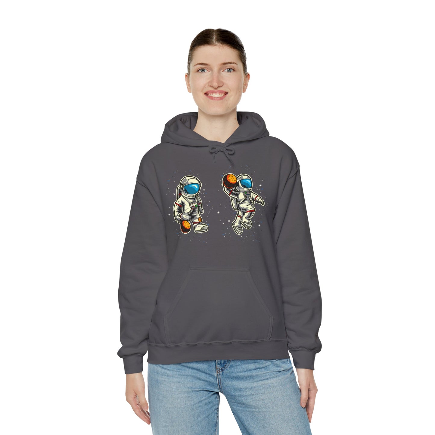 The Astronaut Unisex Heavy Blend™ Hoodie | Space-Themed Hoodie with Cool Cosmic Design - ArtShirt Couture