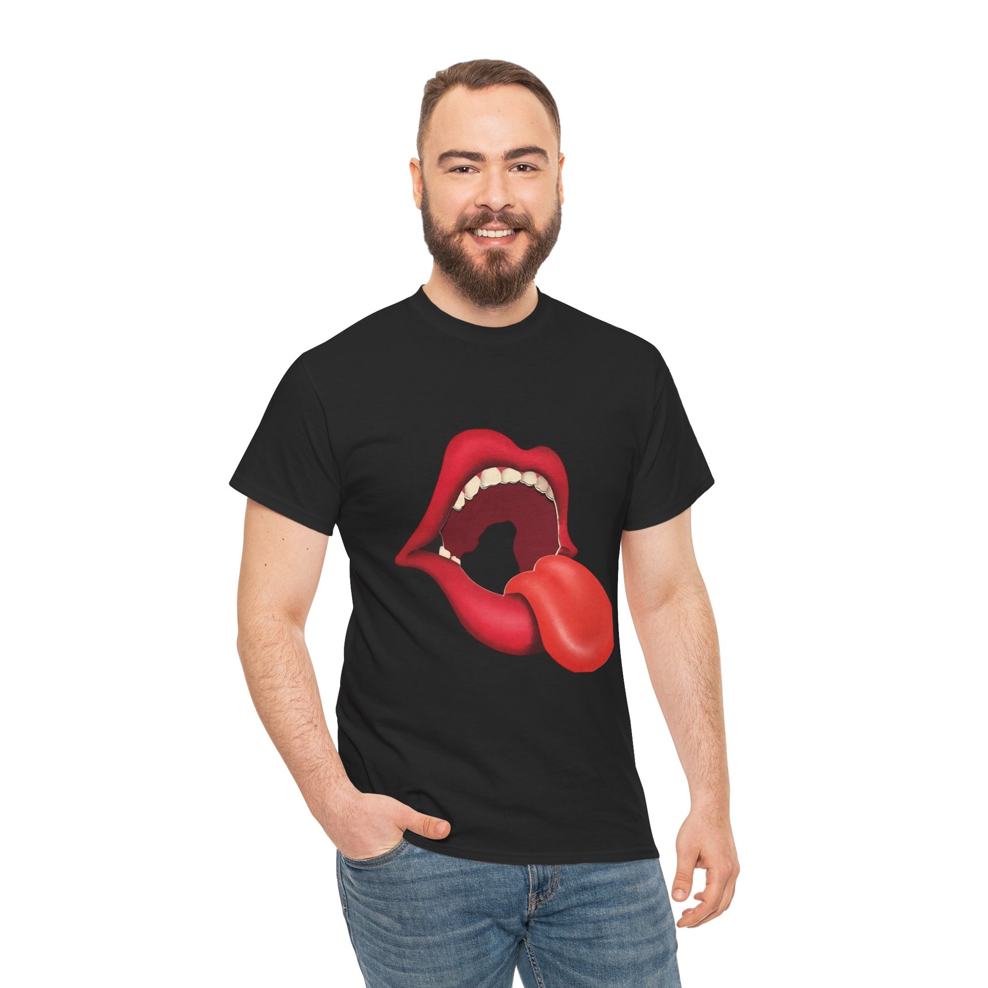 The Stones Unisex Heavy Cotton Tee | Classic Graphic T-Shirt for Rock Music Lovers - ArtShirt Couture
