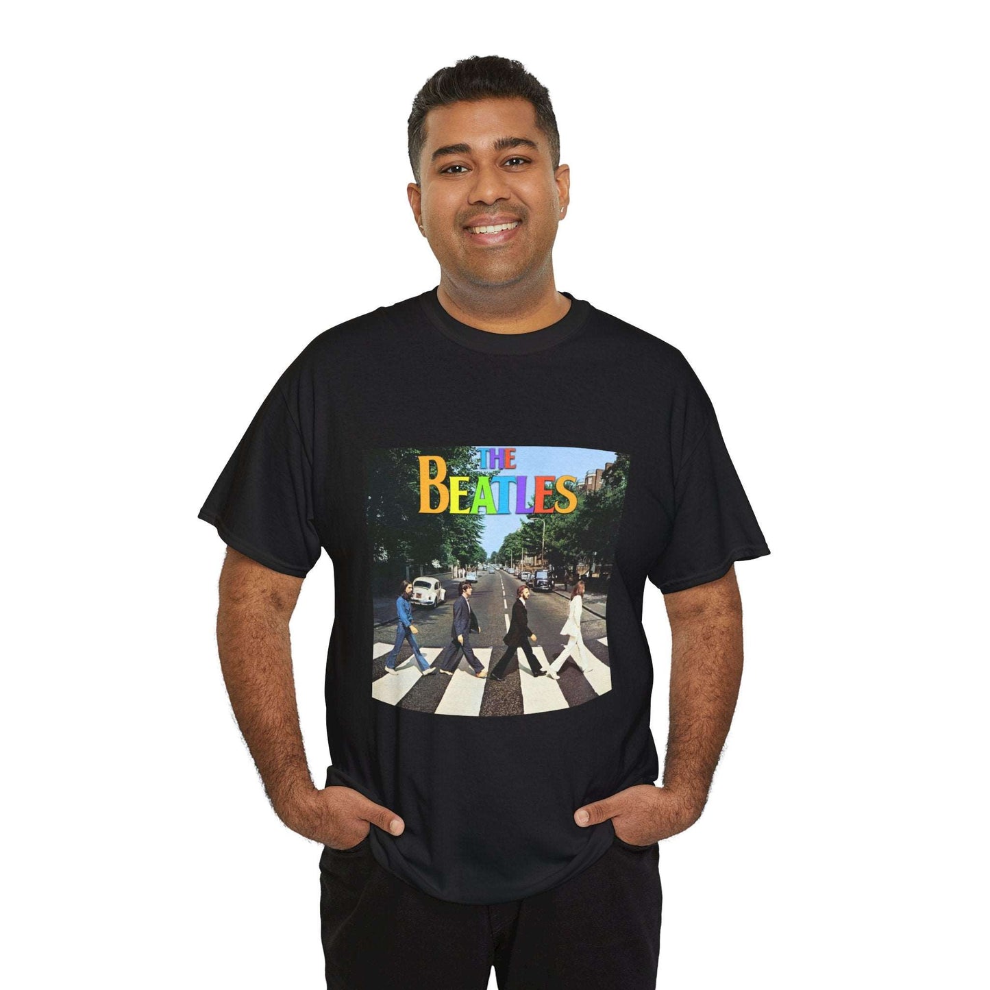 The Beatles Unisex Heavy Cotton Tee | Classic Graphic T-Shirt for Music Fans - ArtShirt Couture