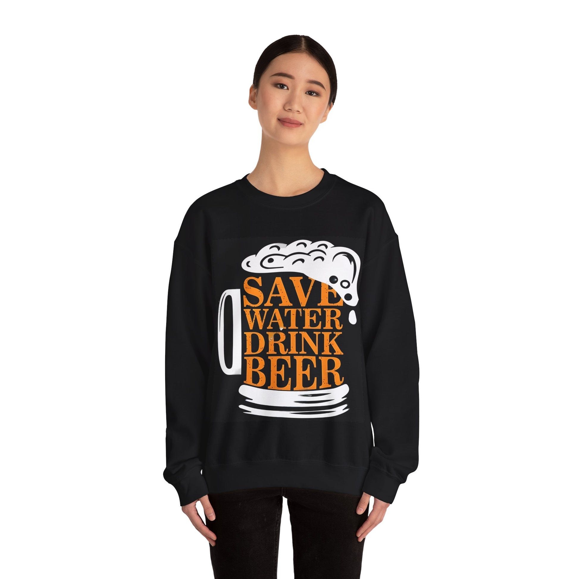 Save Water Drink Beer Unisex Heavy Blend™ Sweatshirt | Funny Graphic Sweatshirt for Beer Lovers - ArtShirt Couture