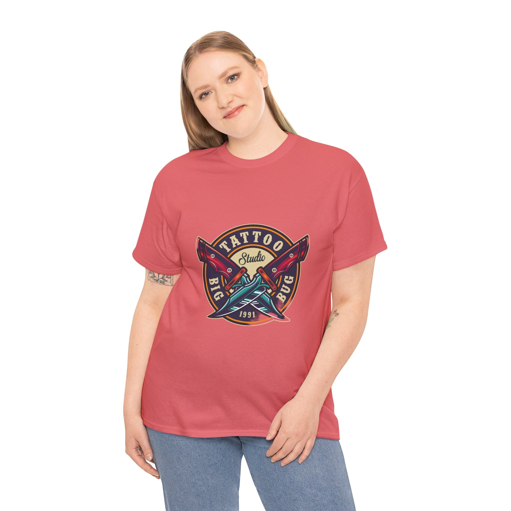 Tattoo Unisex Heavy Cotton Tee | Stylish Graphic T-Shirt for Tattoo Enthusiasts - ArtShirt Couture