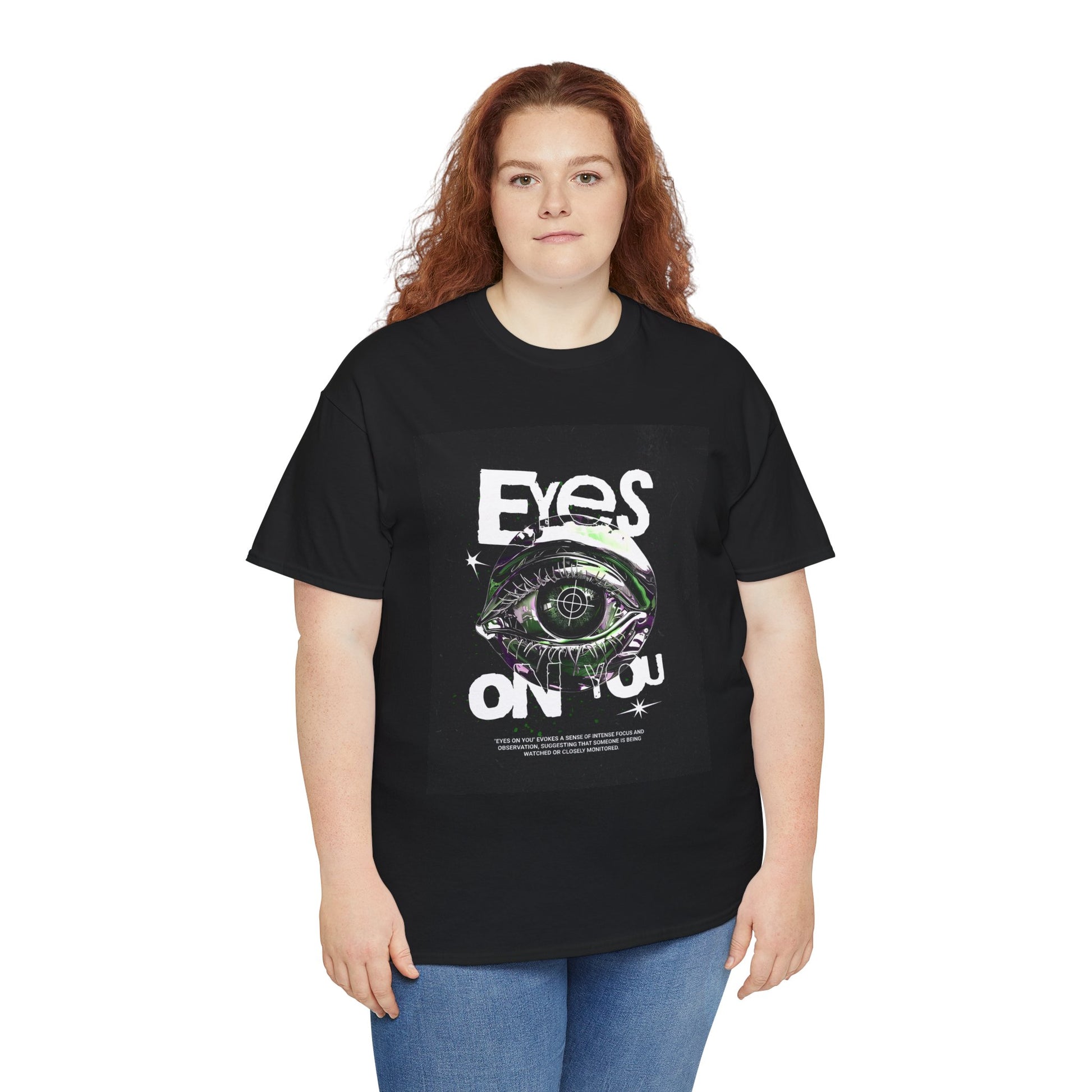 Eyes on You Unisex Heavy Cotton Tee | Stylish Graphic T-Shirt - Artshirtcouture