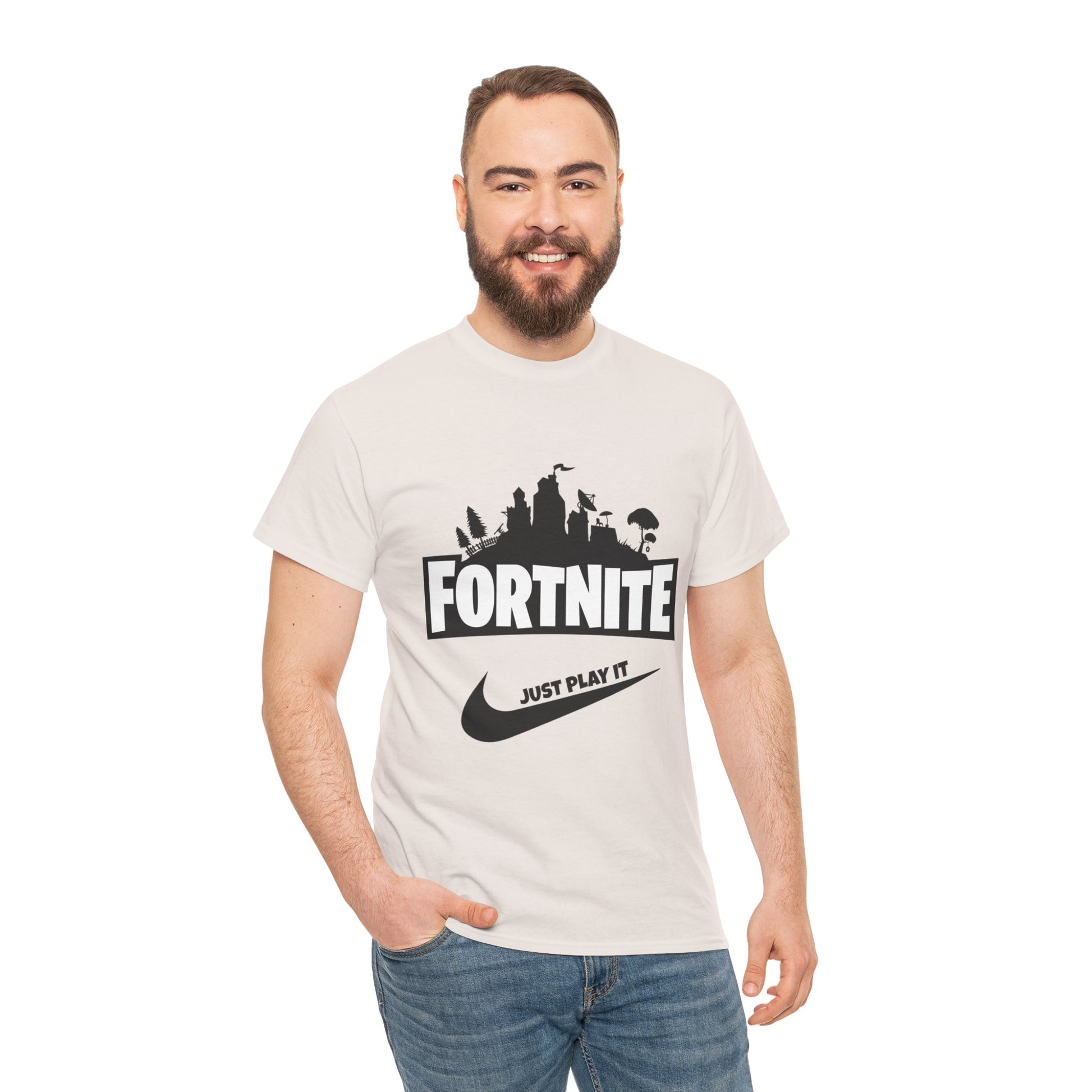 Fortnite Designed Unisex Heavy Cotton Tee | Stylish Graphic T-Shirt for Gamers - ArtShirt Couture