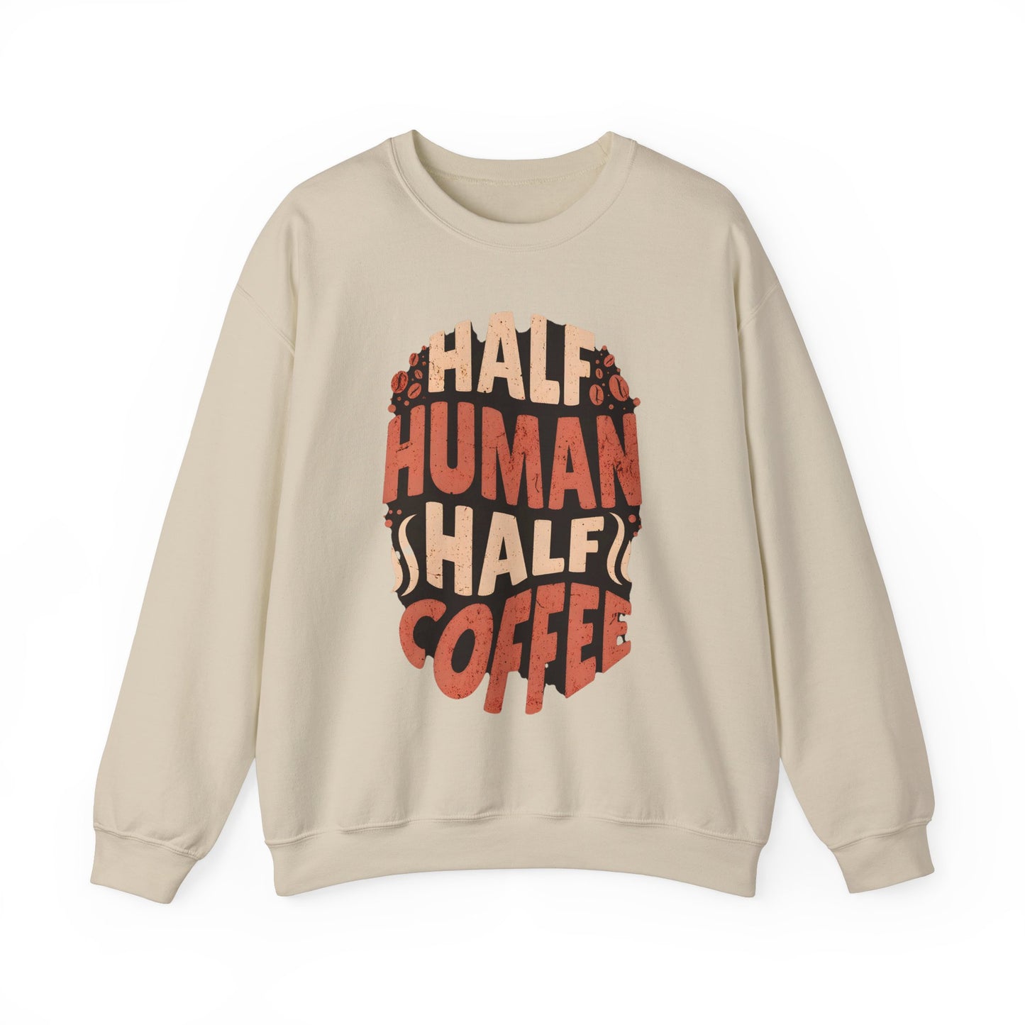Half Human Half Coffee Graphic - Unisex - Sweatshirt - Artshirtcouture