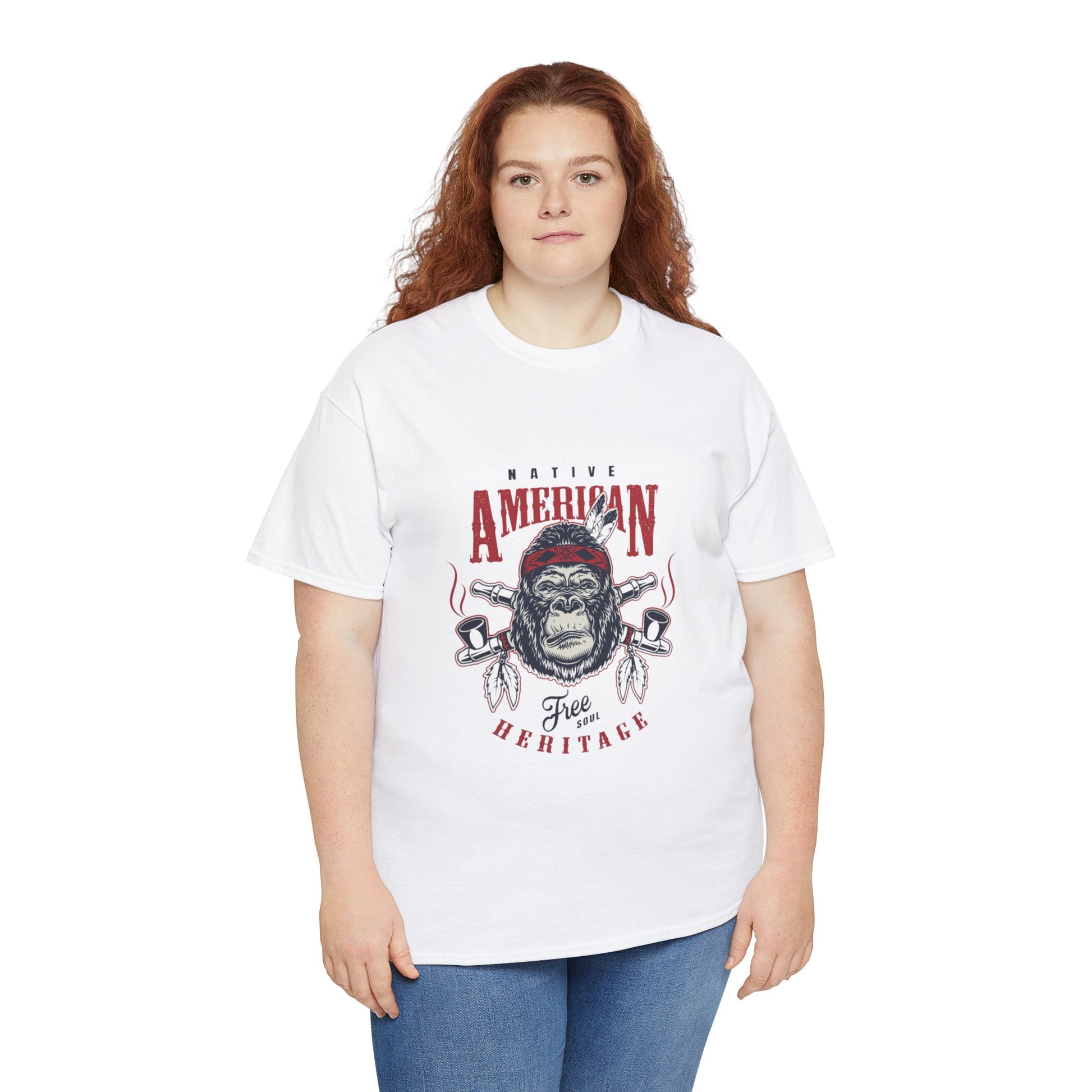 Native American graphic Unisex Heavy Cotton Tee - ArtShirt Couture