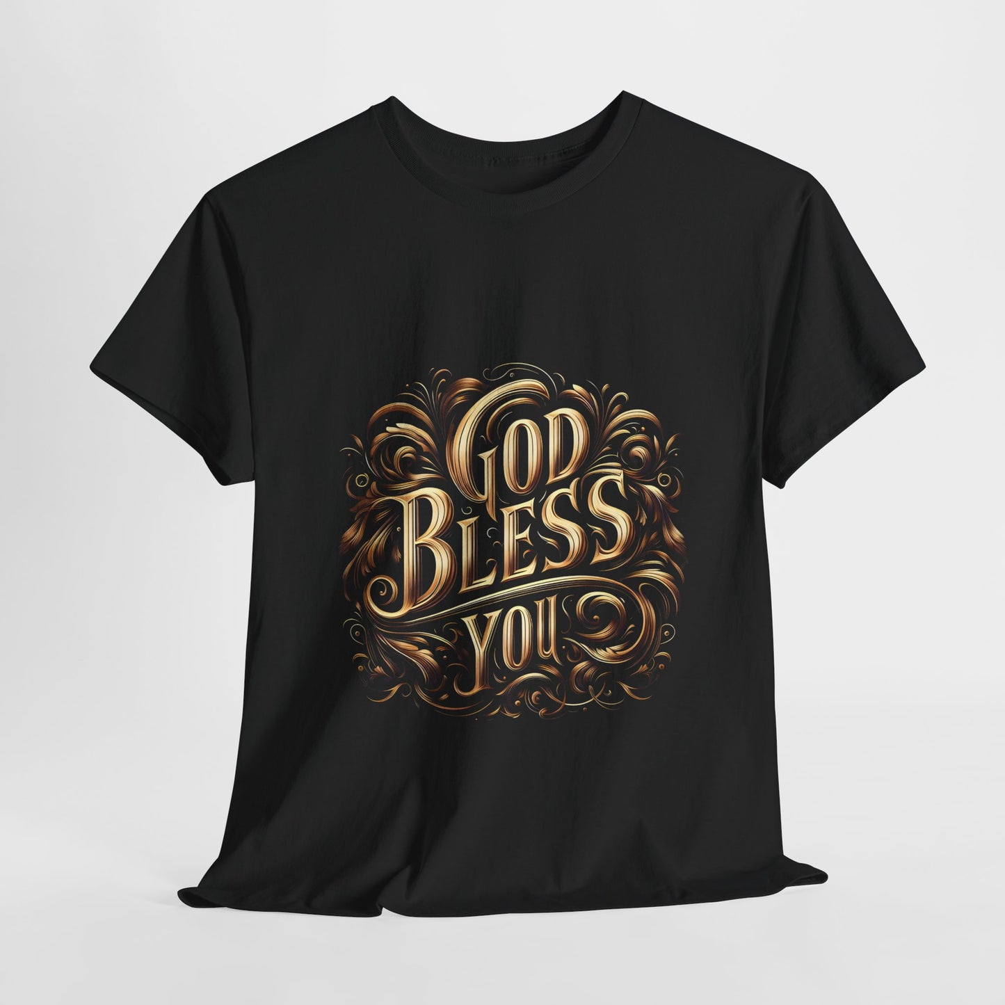 God Bless You Unisex Heavy Cotton Tee | Inspirational Graphic T-Shirt - Artshirtcouture