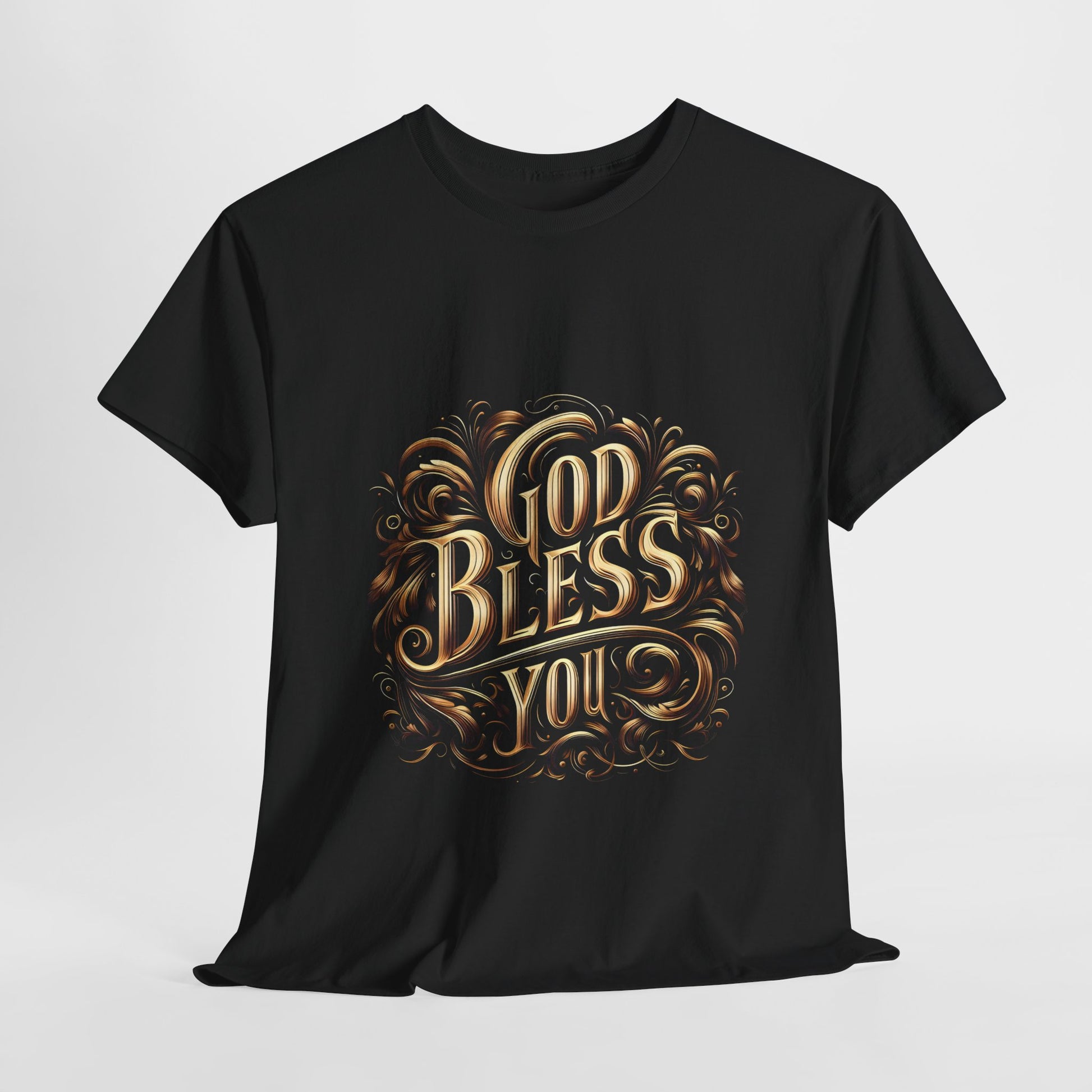 God Bless You Unisex Heavy Cotton Tee | Inspirational Graphic T-Shirt - Artshirtcouture