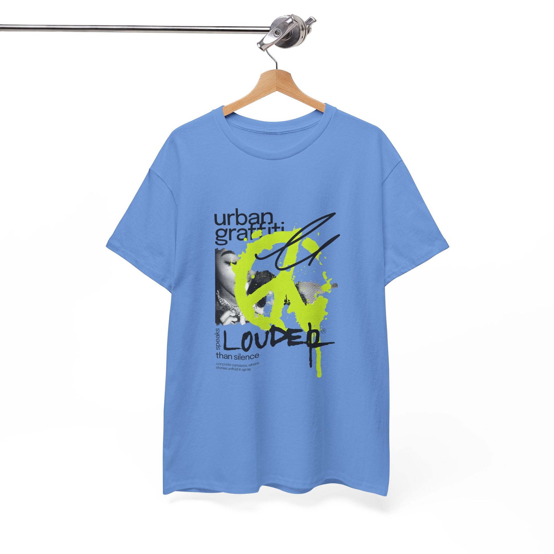 Urban Graffiti Unisex Heavy Cotton Tee | Stylish Graphic T-Shirt for Street Art Lovers - ArtShirt Couture