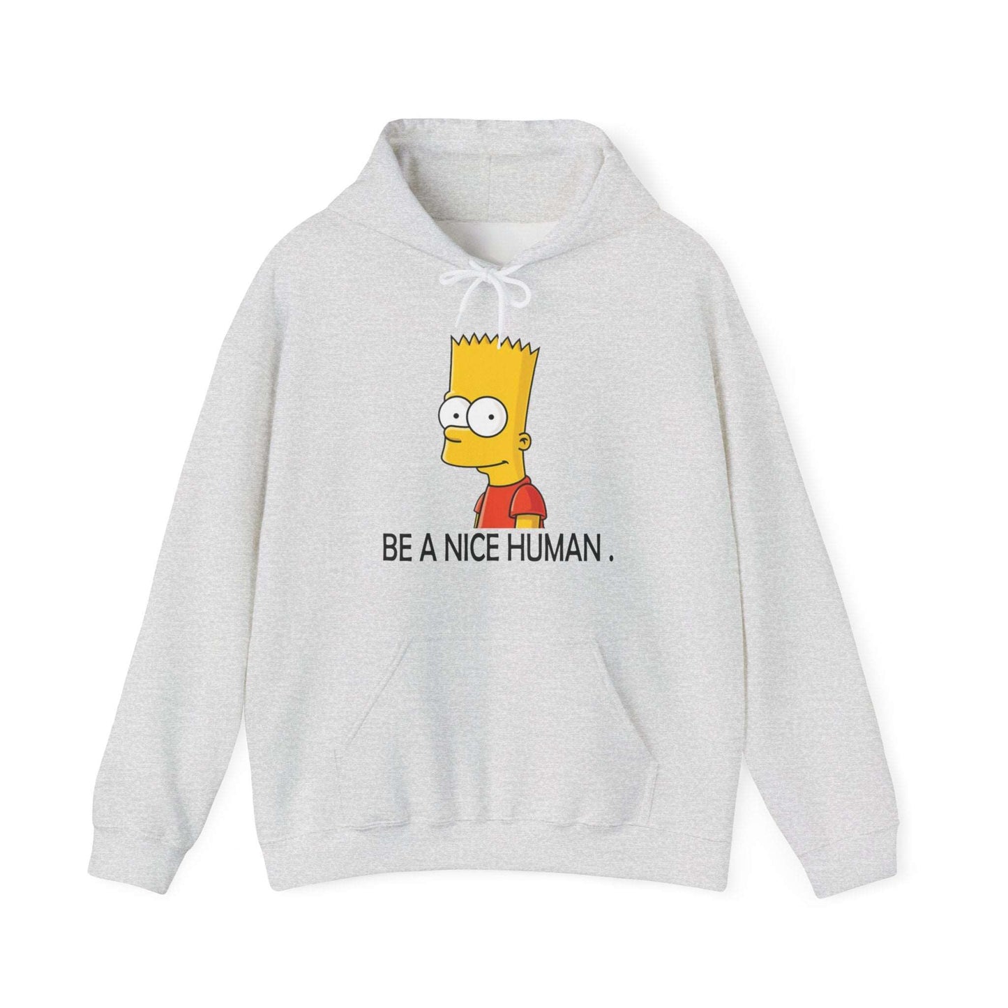 Bart Simspon its nice to be human Unisex Heavy Blend™ Hoodie - ArtShirt Couture