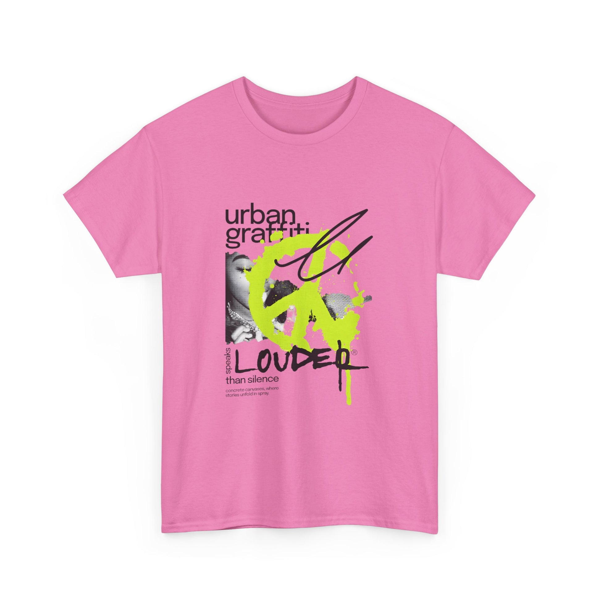 Urban Graffiti Unisex Heavy Cotton Tee | Stylish Graphic T-Shirt for Street Art Lovers - ArtShirt Couture