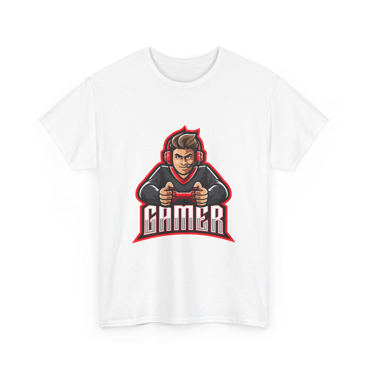The Gamer Unisex Heavy Cotton Tee | Stylish Graphic T-Shirt for Gaming Enthusiasts - ArtShirt Couture