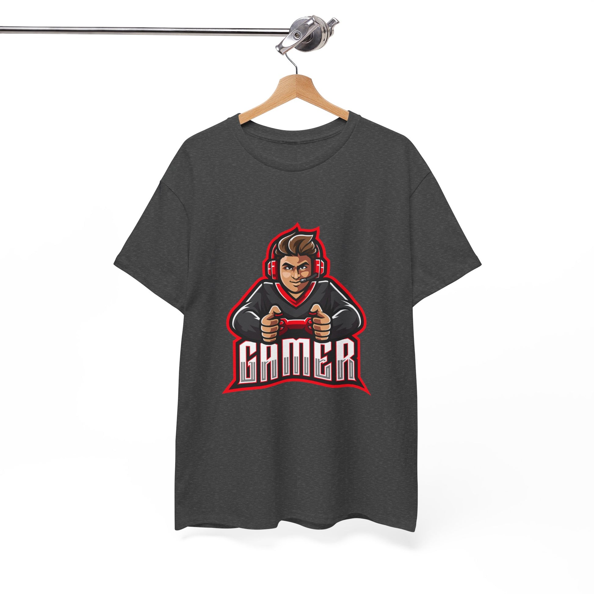 The Gamer Unisex Heavy Cotton Tee | Stylish Graphic T-Shirt for Gaming Enthusiasts - ArtShirt Couture
