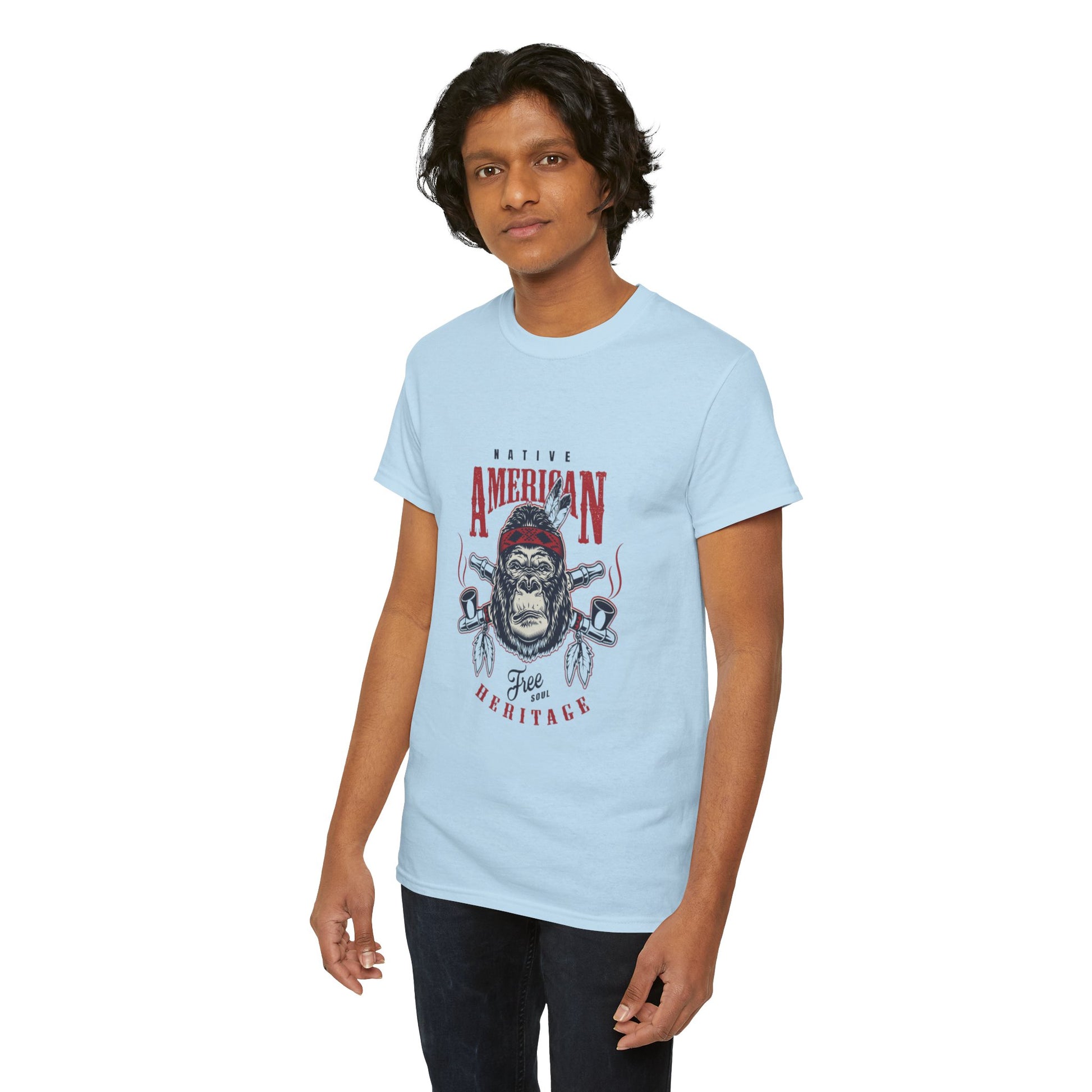 Native American graphic Unisex Heavy Cotton Tee - ArtShirt Couture