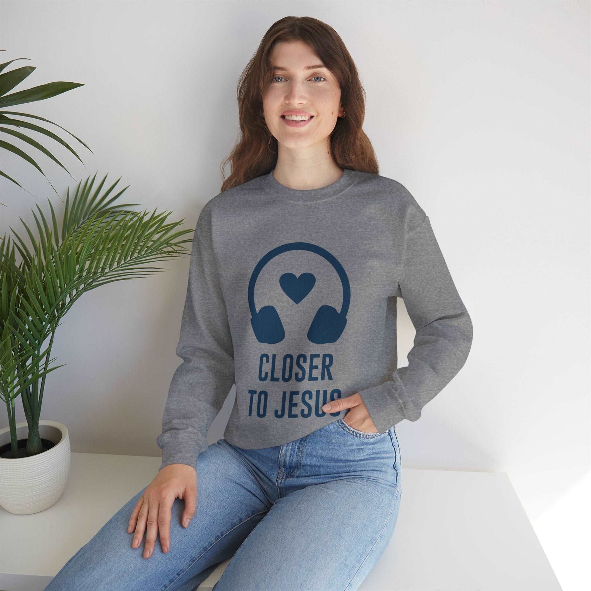 Closer to Jesus Sweatshirt - ArtShirt Couture