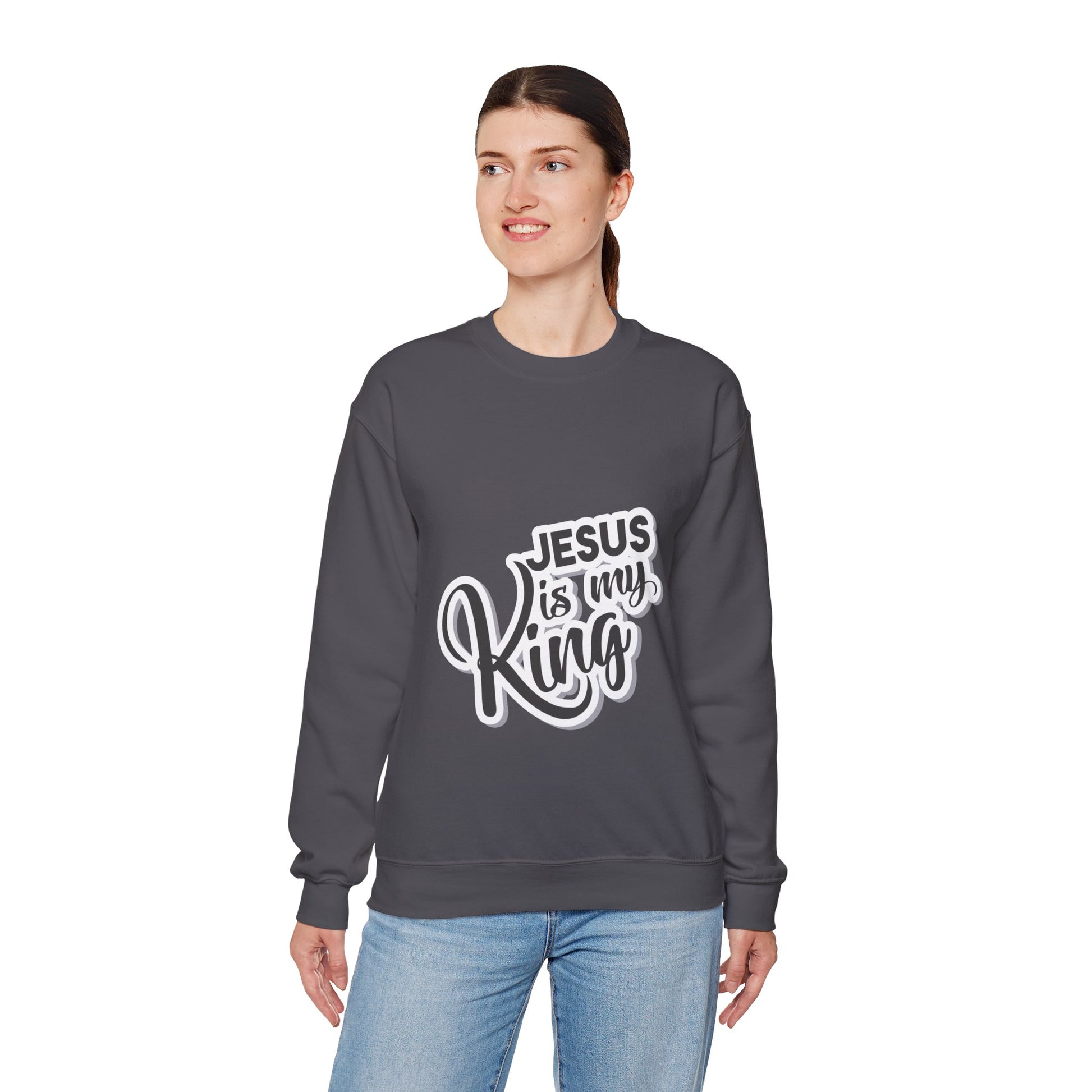 Jesus is my king Unisex Heavy Blend™ Crewneck Sweatshirt - ArtShirt Couture
