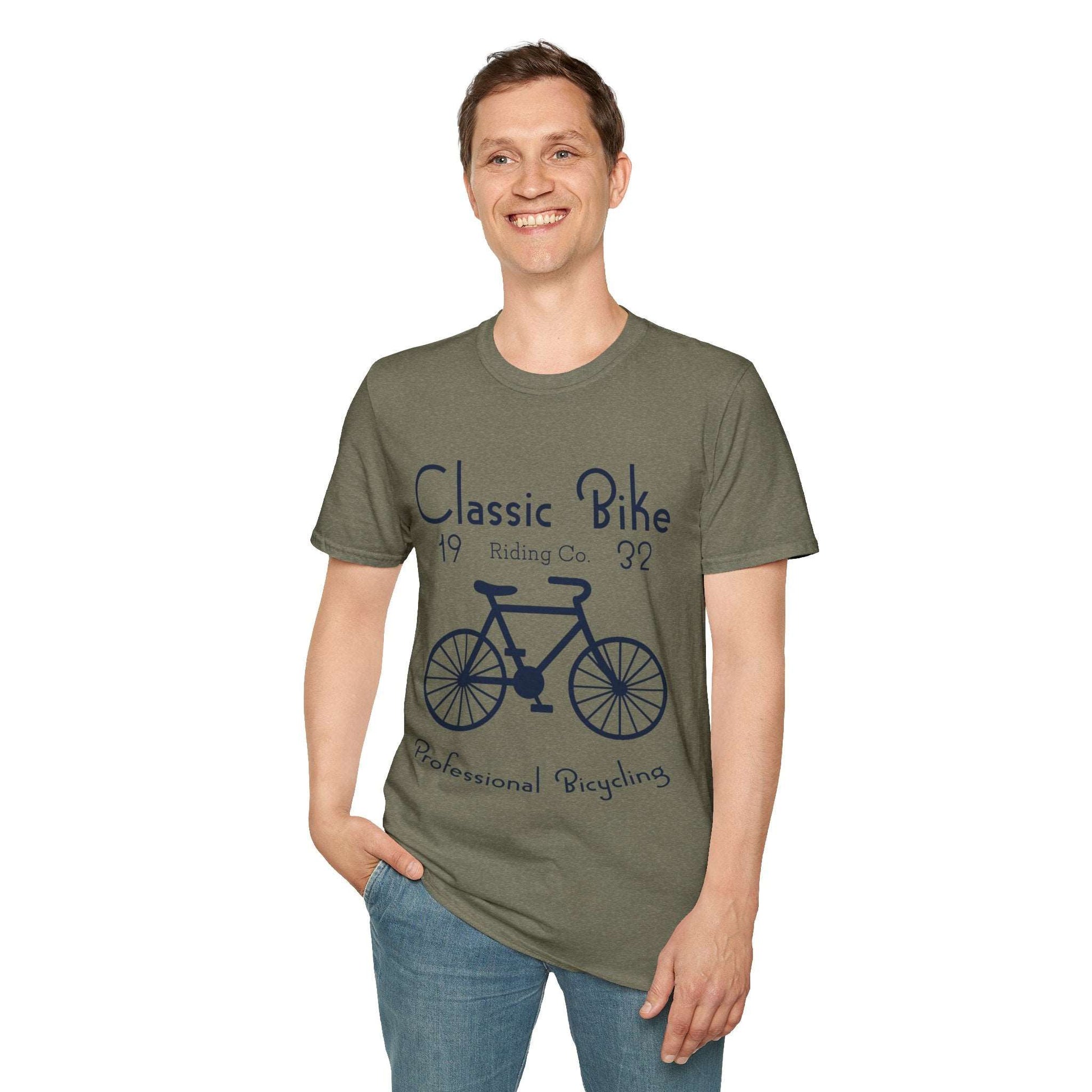 Classic Bike Unisex Softstyle T-Shirt - ArtShirt Couture