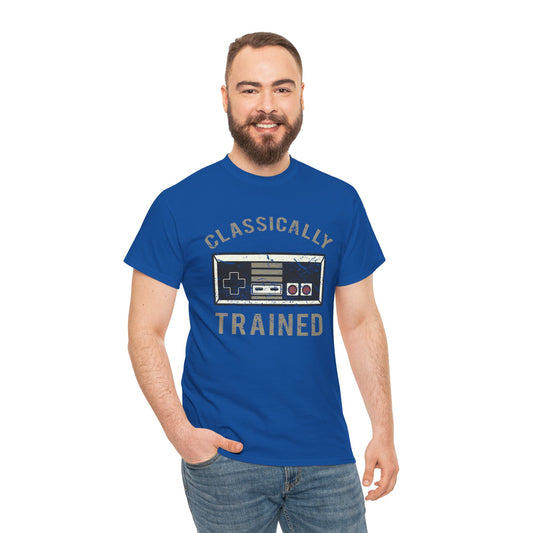 The Classically Trained and Distressed Unisex Heavy Cotton Tee | Vintage-Inspired Graphic T-Shirt for Art Lovers - ArtShirt Couture