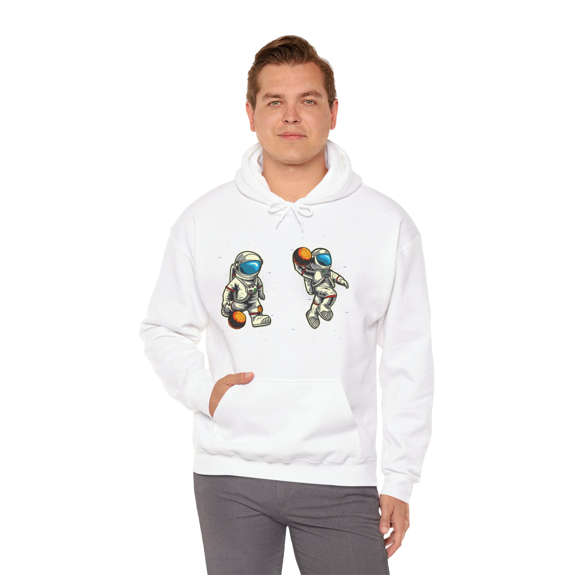 The Astronaut Unisex Heavy Blend™ Hoodie | Space-Themed Hoodie with Cool Cosmic Design - ArtShirt Couture