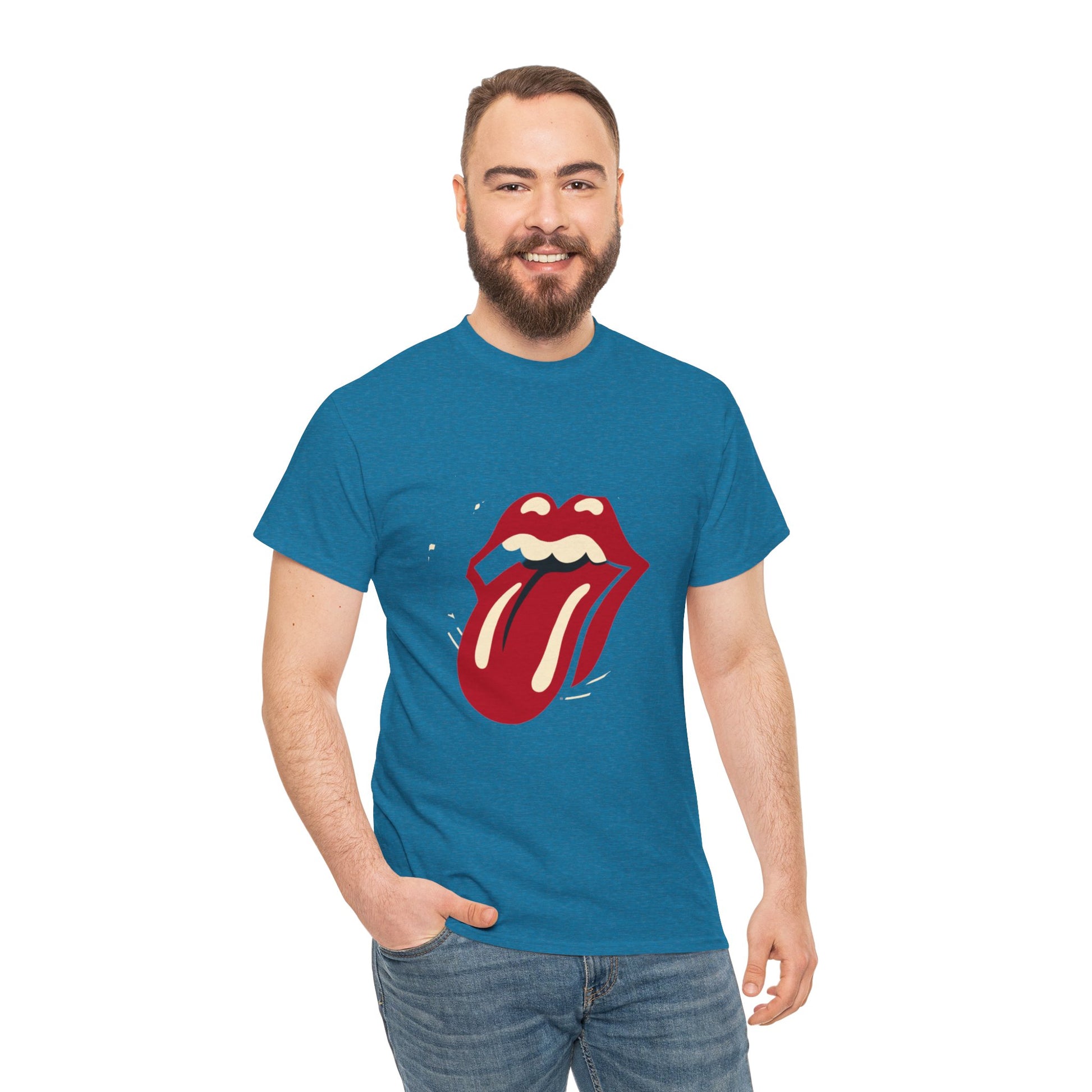 The Stone Tongue Unisex Heavy Cotton Tee | Edgy Graphic T-Shirt for Rock Music Fans - ArtShirt Couture