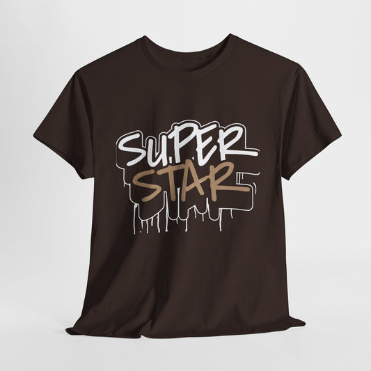 Super Stars Unisex Heavy Cotton Tee | Casual and Stylish T-Shirt for All Ages - ArtShirt Couture