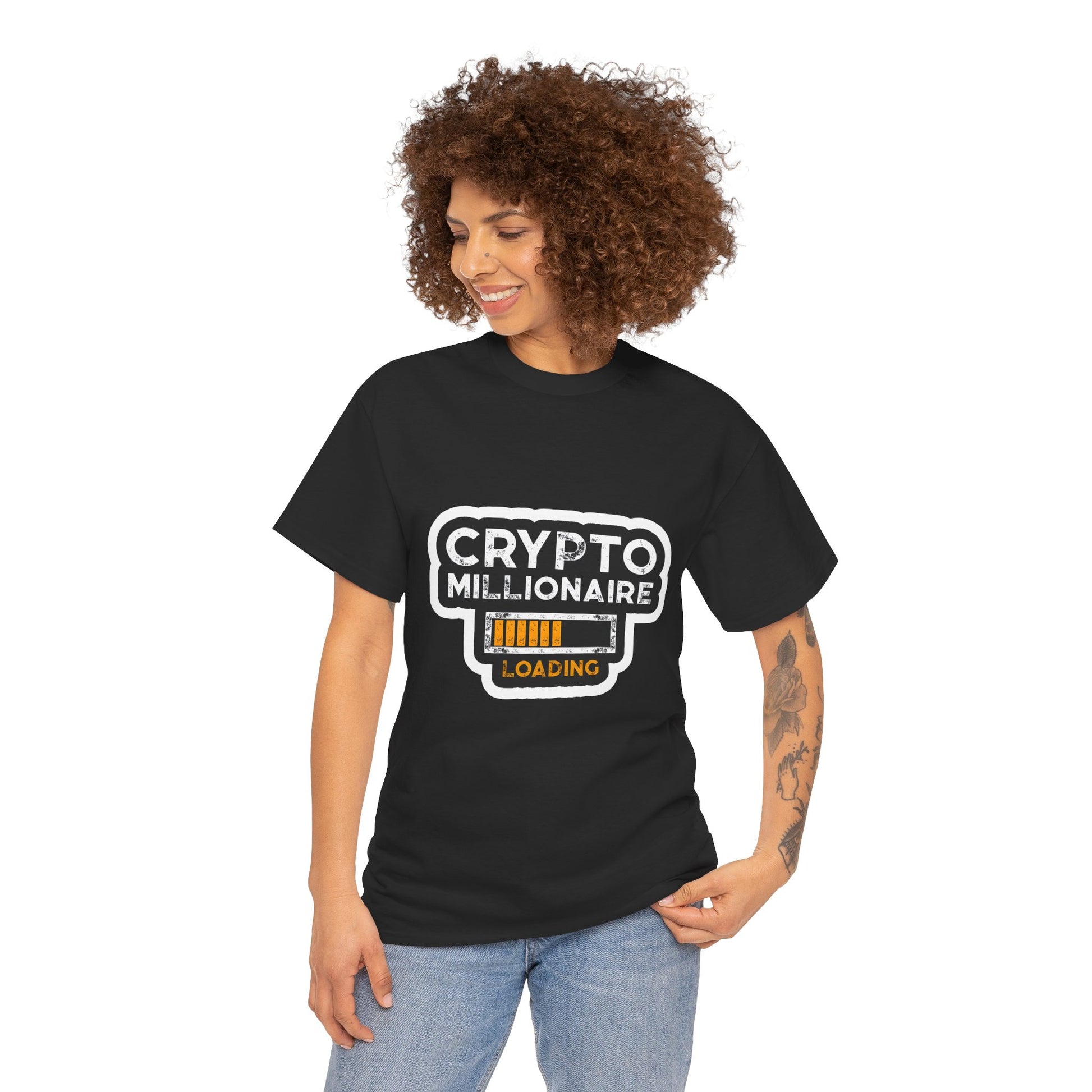 Crypto Millionaire Loading Graphic Tee Shirt