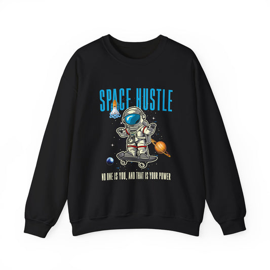 Space Hustle Unisex Heavy Blend™ Sweatshirt | Trendy Graphic Sweatshirt for Space Enthusiasts - ArtShirt Couture