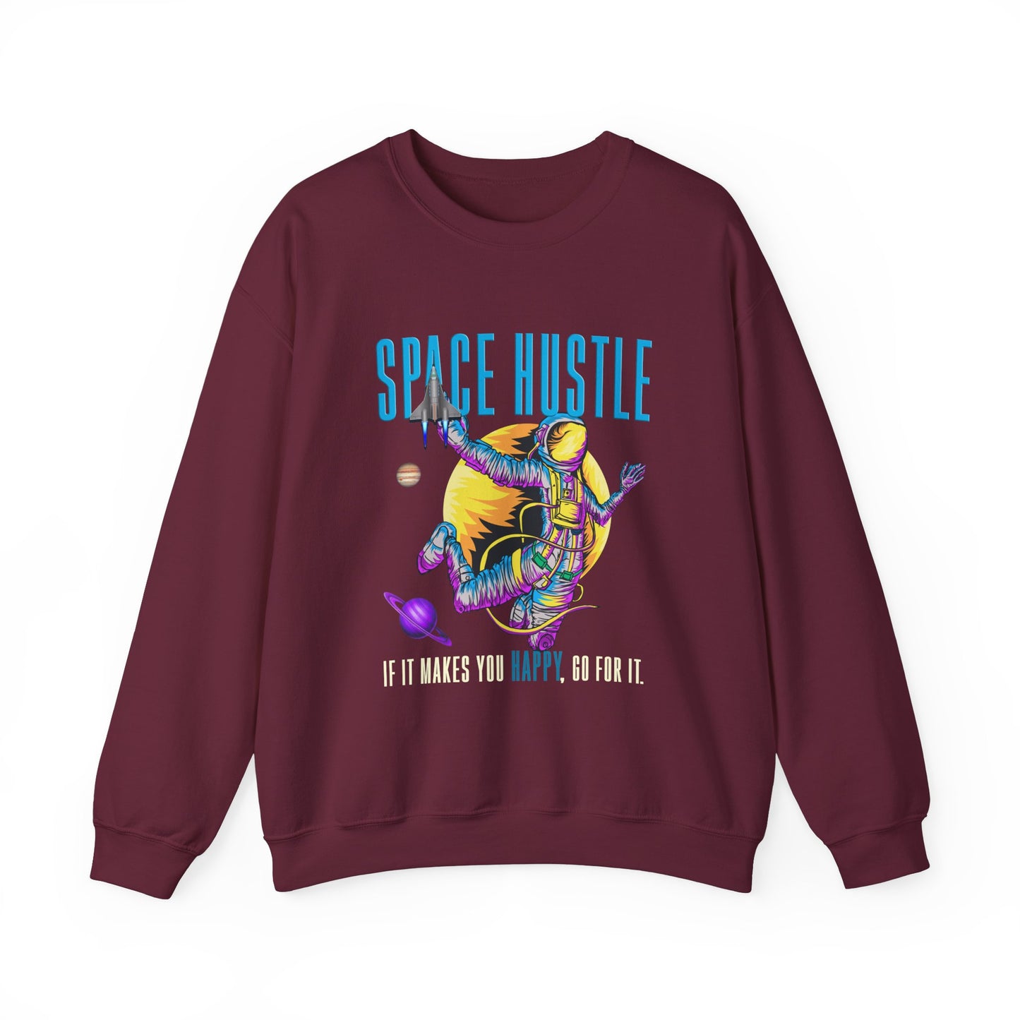 Astronaut Space Colour Unisex Heavy Blend™ Sweatshirt | Vibrant Graphic Sweatshirt - ArtShirt Couture